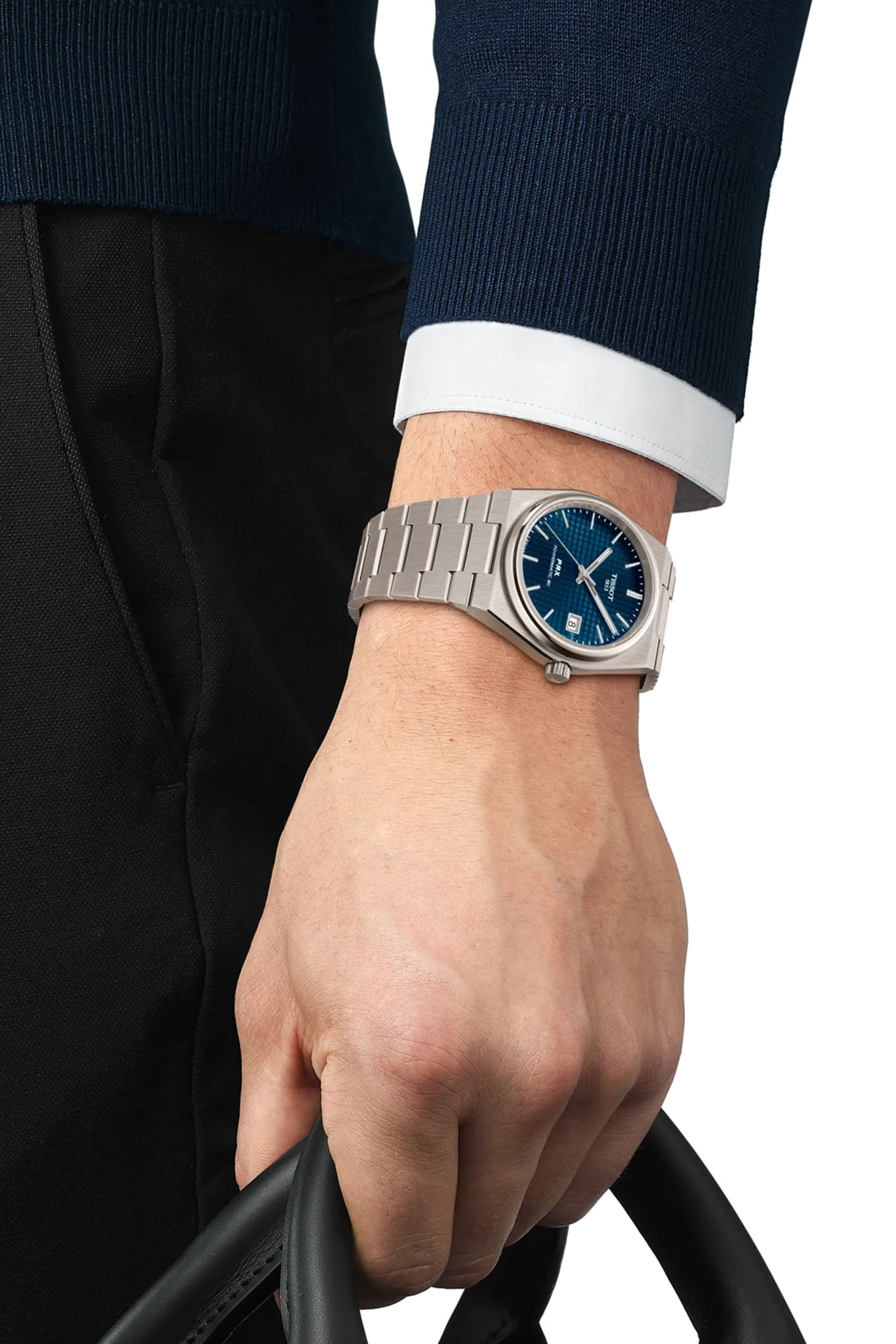 Tissot PRX 38 Powermatic 80 Titanium rannekello