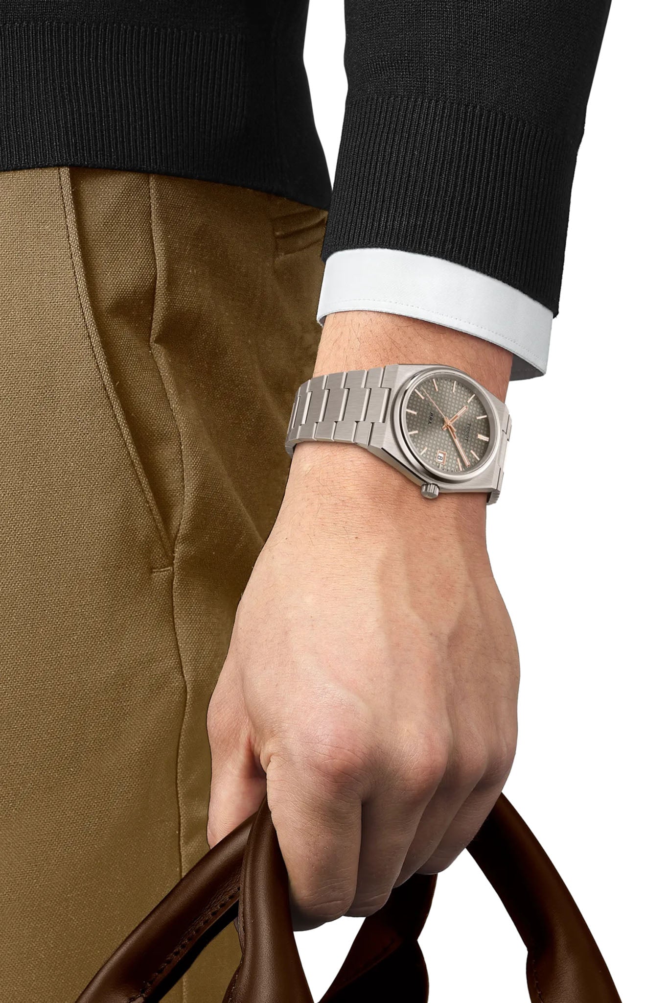 Tissot PRX 38 Powermatic 80 Titanium rannekello