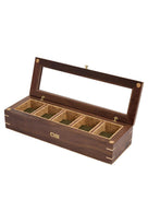 Wolf 1834 Analog:Shift Flatiron II, 5 kellon säilytyslaatikko, walnut