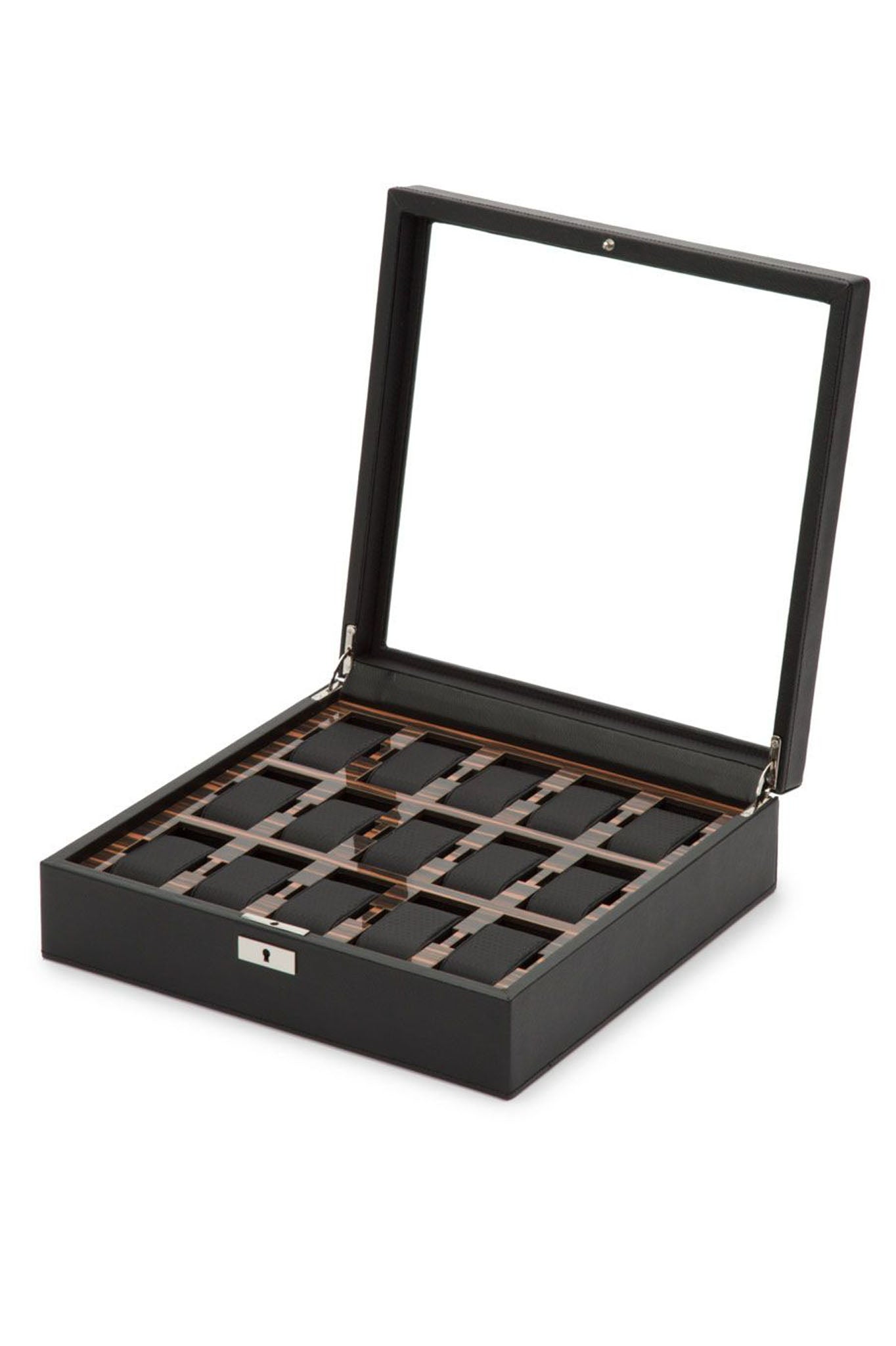 Wolf 1834 Roadster 15 kellon säilytyslaatikko, musta