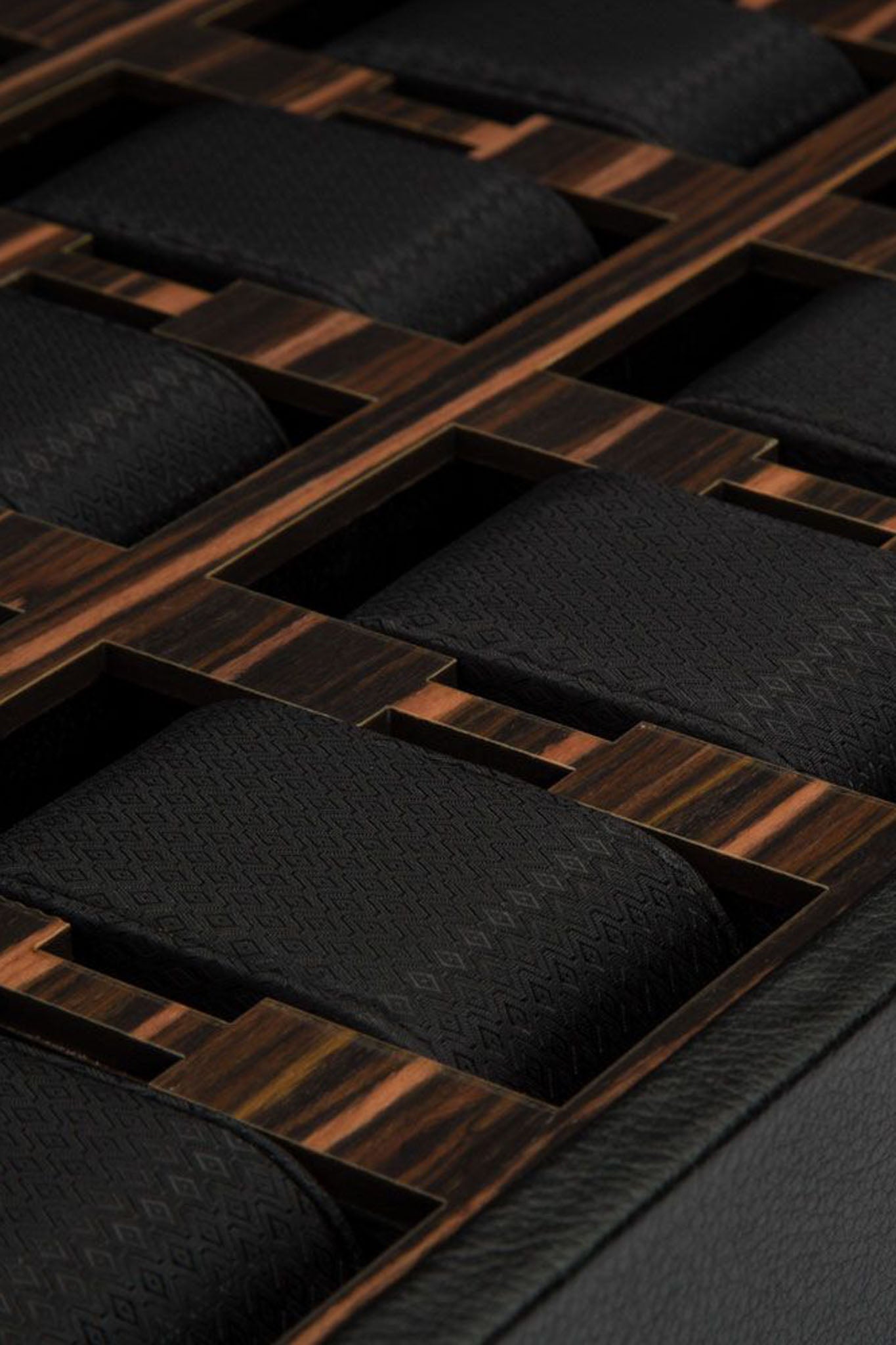 Wolf 1834 Roadster 15 kellon säilytyslaatikko, musta