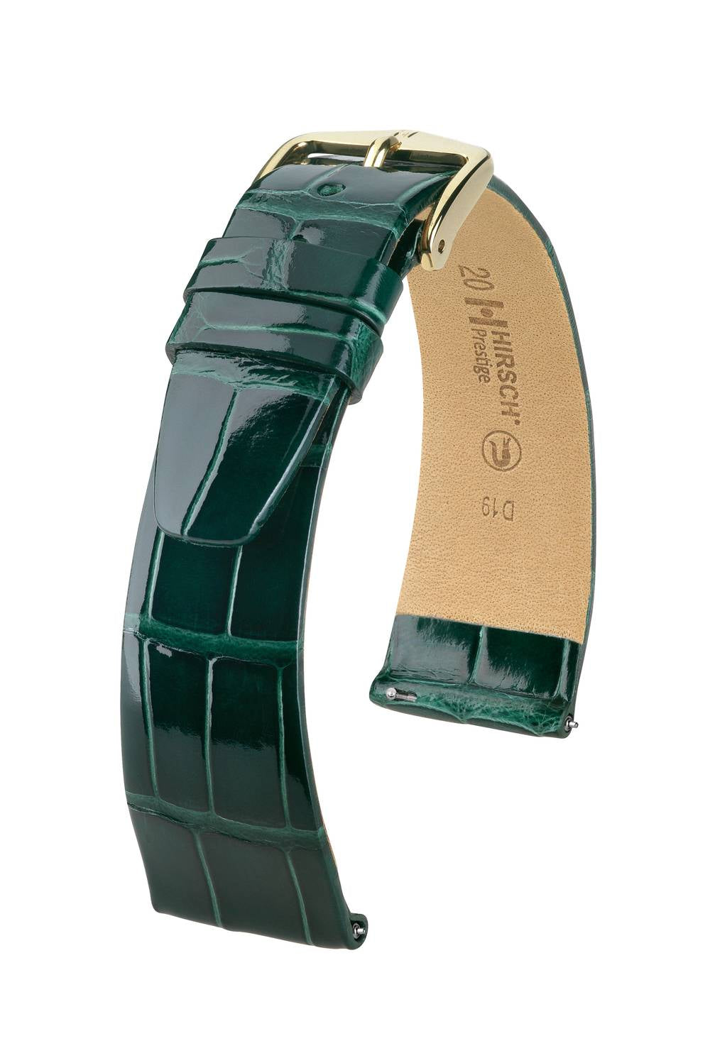 Hirsch Prestige M Dark Green Shiny kellon ranneke 12,00mm