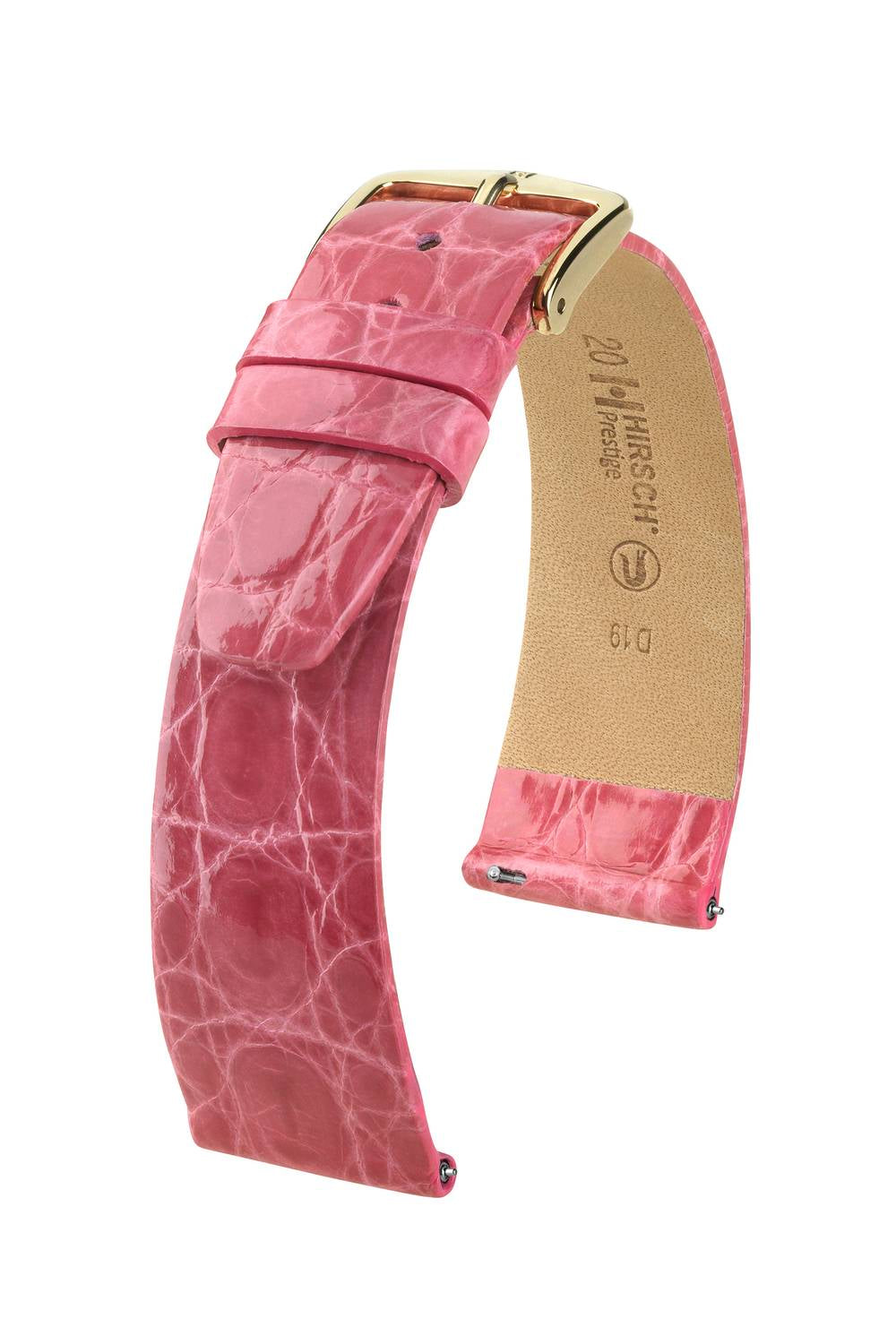 Hirsch Prestige L Pink Shiny kellon ranneke 16,00mm