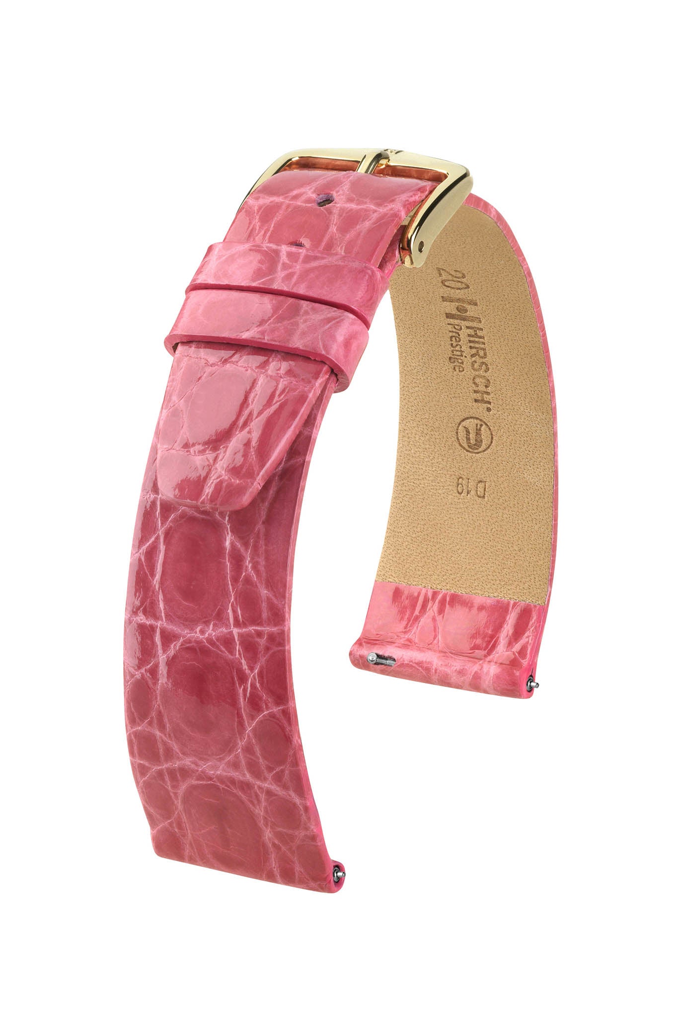 Hirsch Prestige M Pink Shiny kellon ranneke 12,00mm