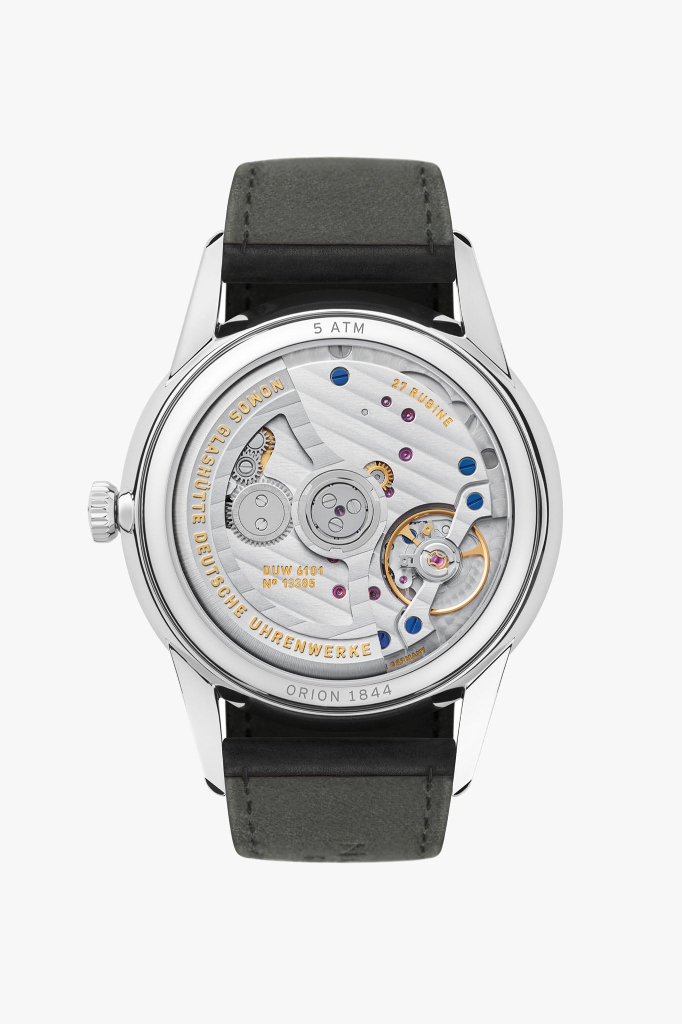 Nomos Glashütte Orion Neomatik 41 Date New Black rannekello