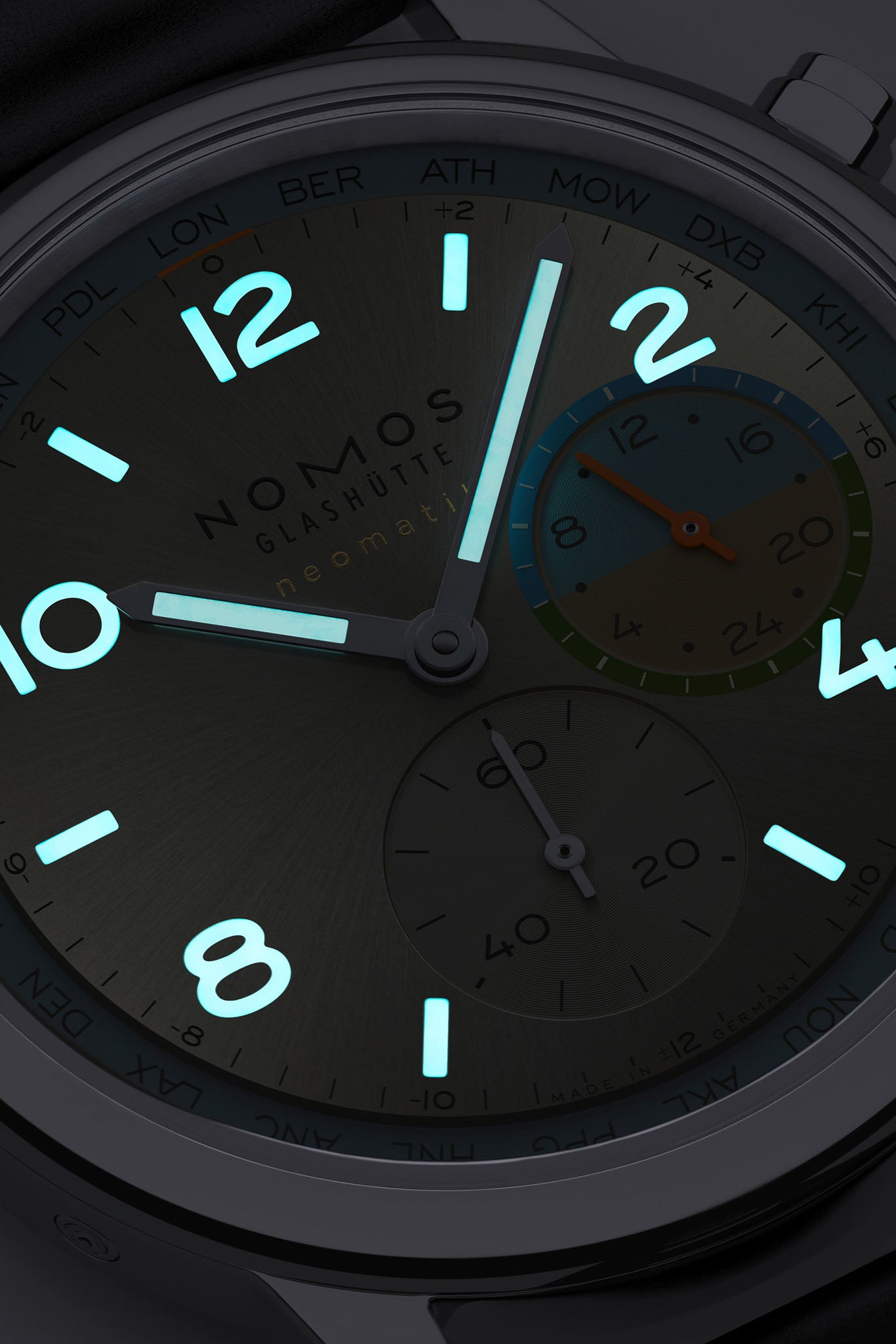 Nomos Glashütte Club Sport Neomatik Worldtimer Roam