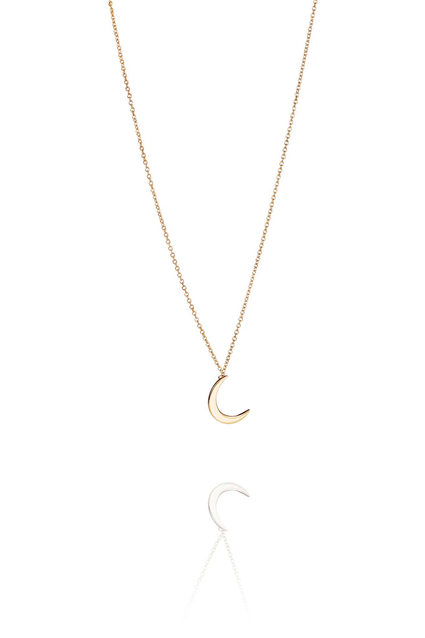 Efva Attling Pencez Moon Necklace kultainen kaulakoru Säädettävä:40/45cm