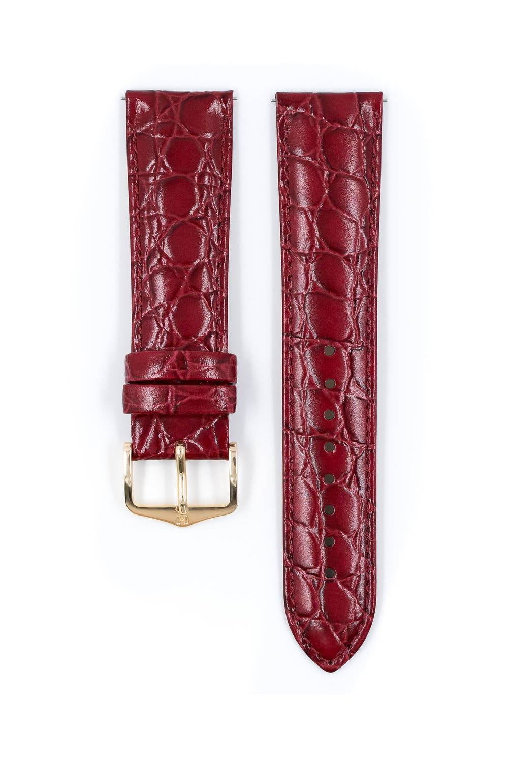 Hirsch Crocograin M Burgundy kellon ranneke 12,00mm