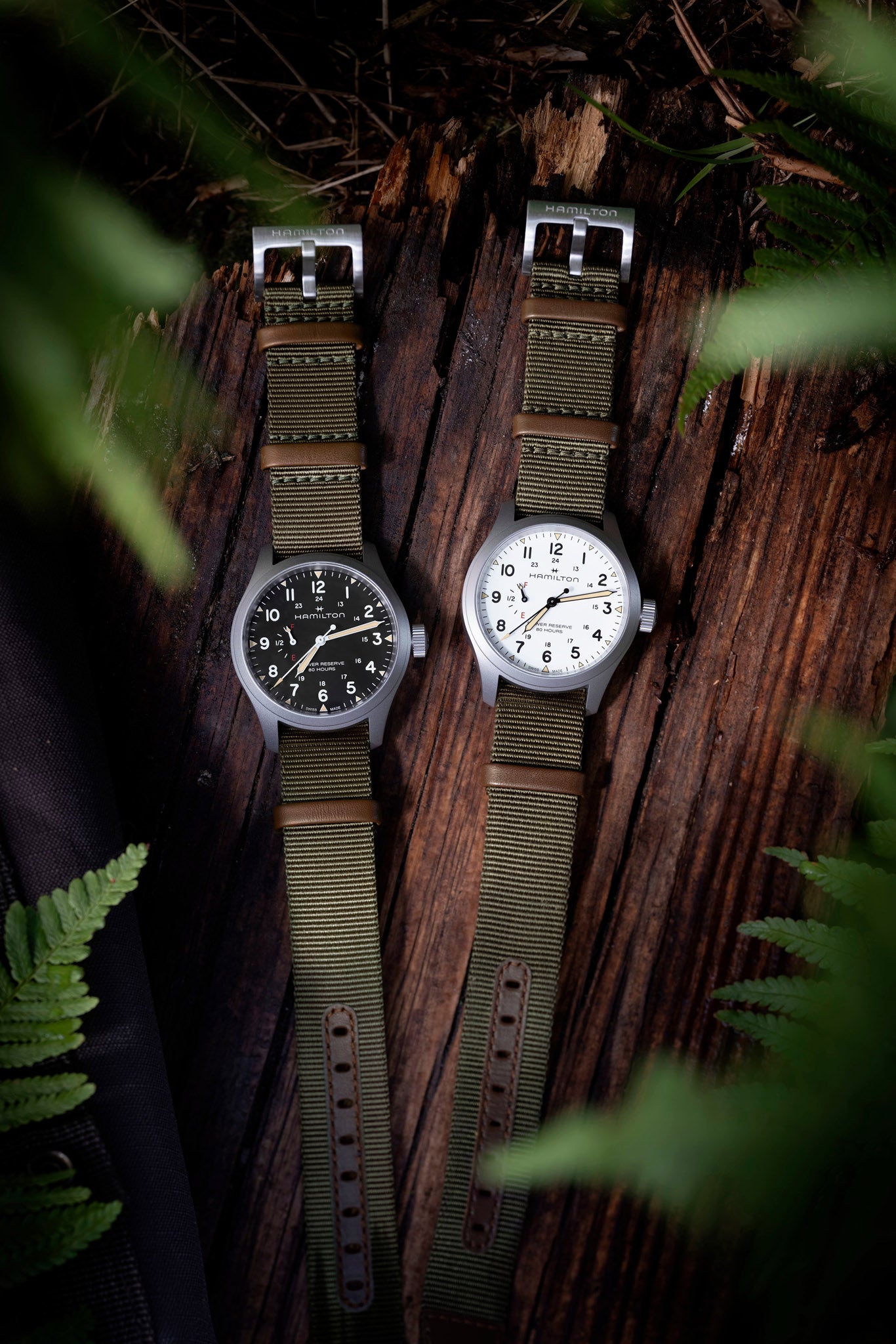 Hamilton Khaki Field Mechanical Power Reserve 40 rannekello