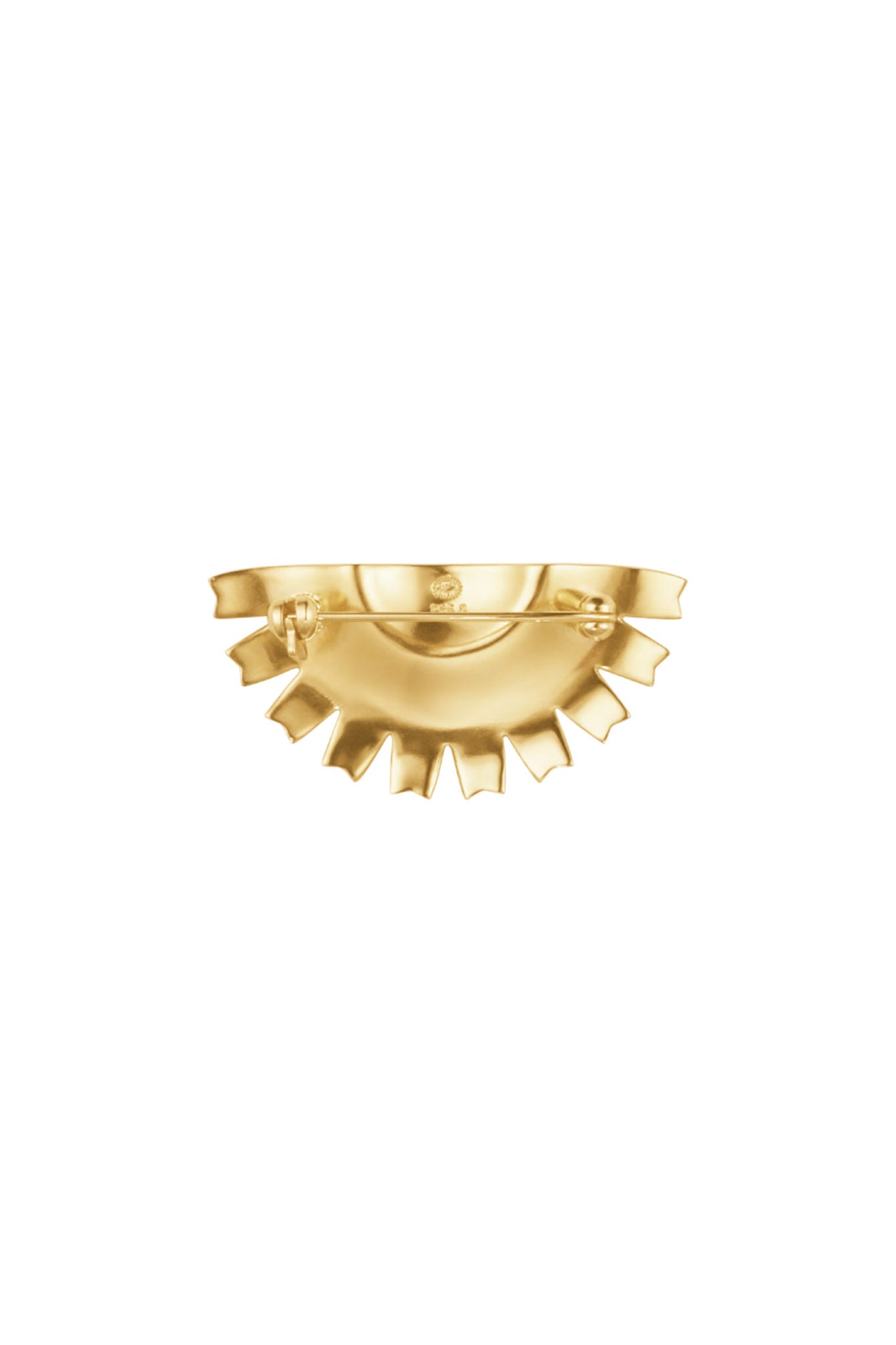 Georg Jensen Daisy rintaneula, emali ja kullattu hopea