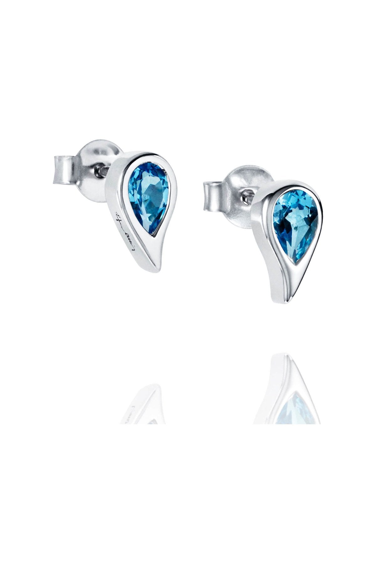 Efva Attling Sparkle Of Life Single Ear - Blue Topaz hopeiset korvakorut