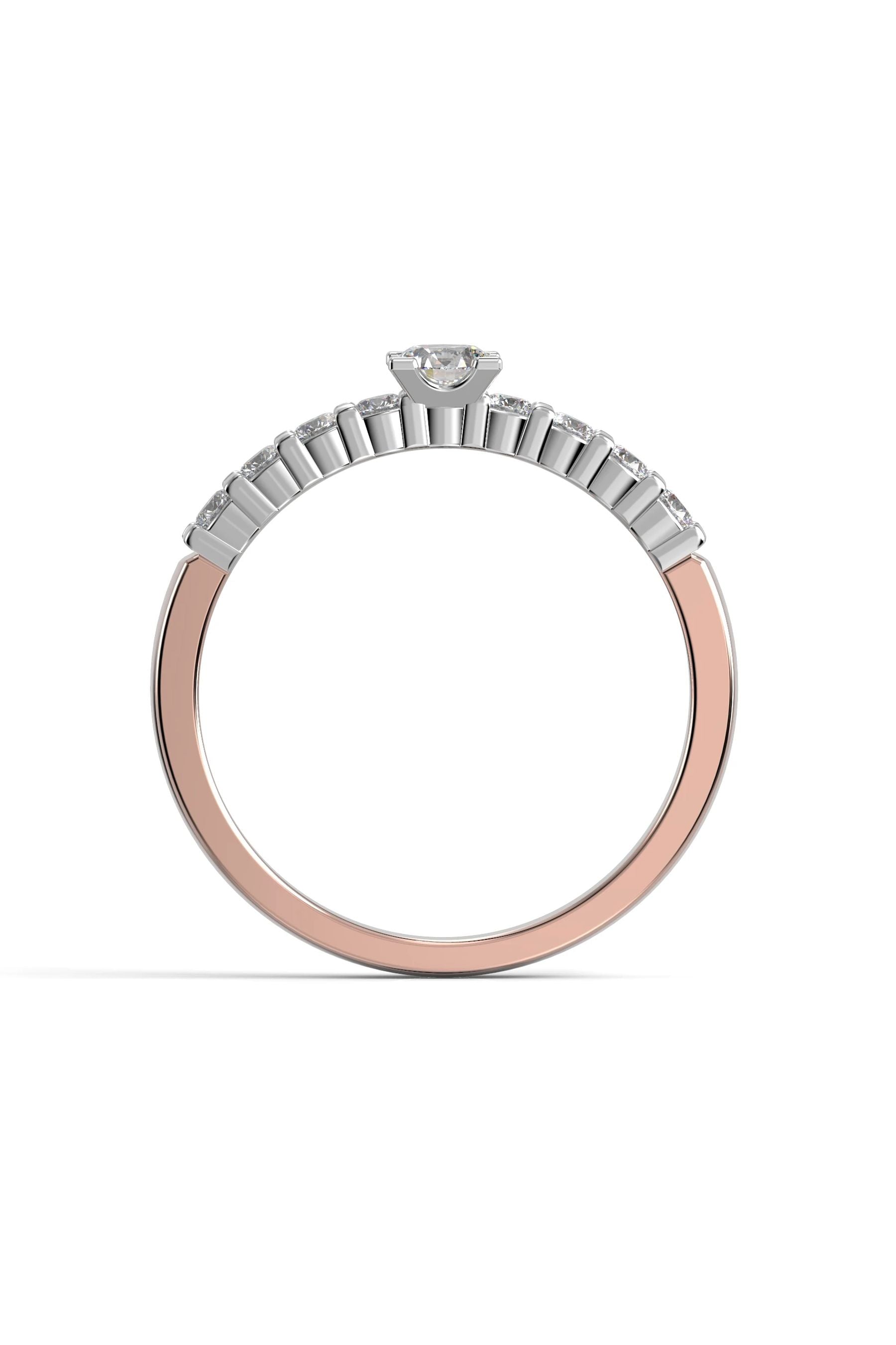 Festive Sophia Solitaire 0,21ct + 8x0,03ct 15,5