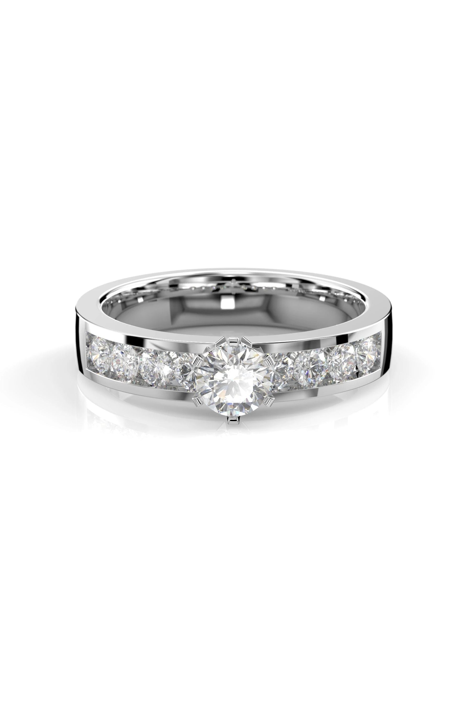 Festive Venice Solitaire Classic 0,30ct + 8x0,05ct 15,5