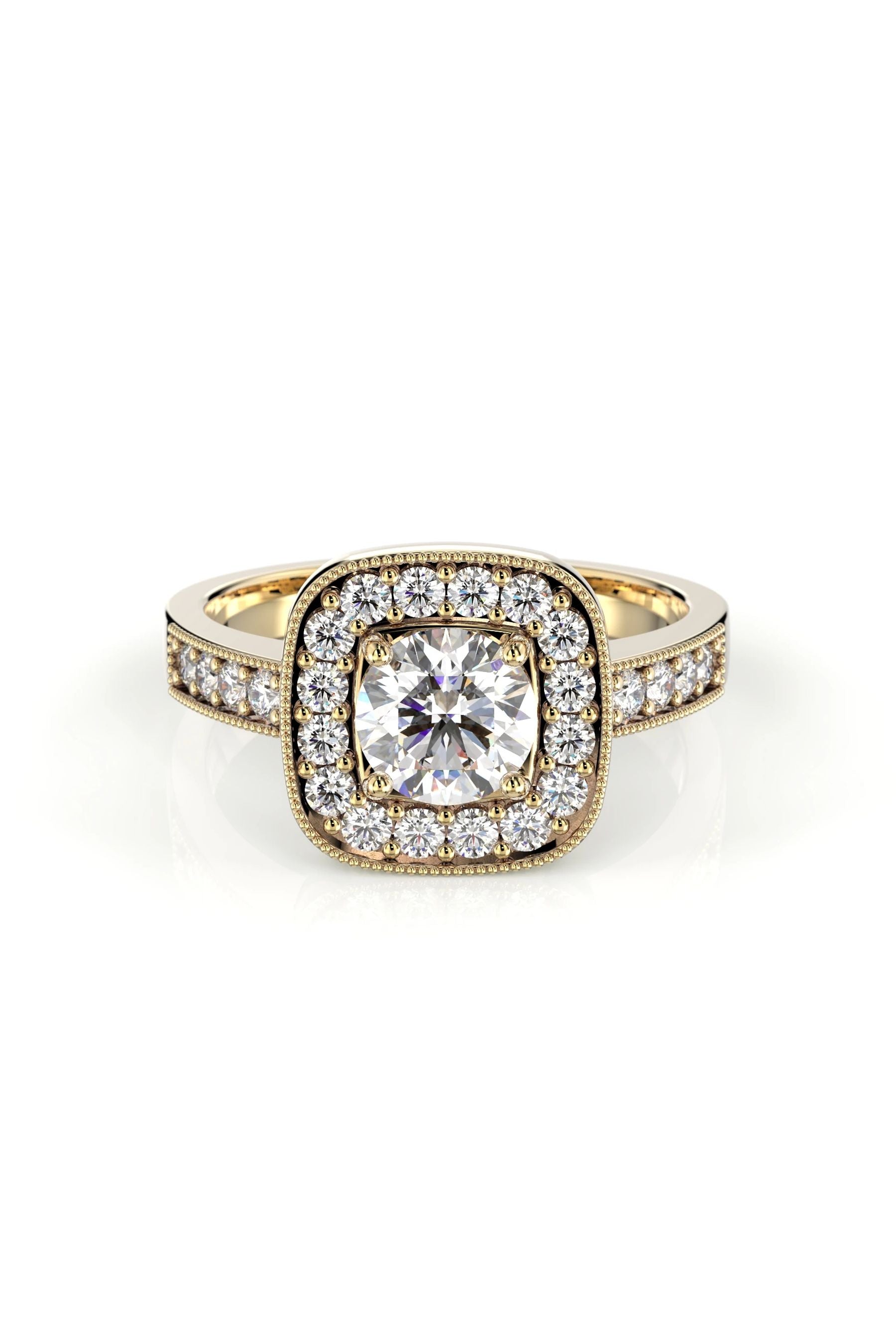 Festive Carolina Halo Safiir 24x0,02ct 15,5