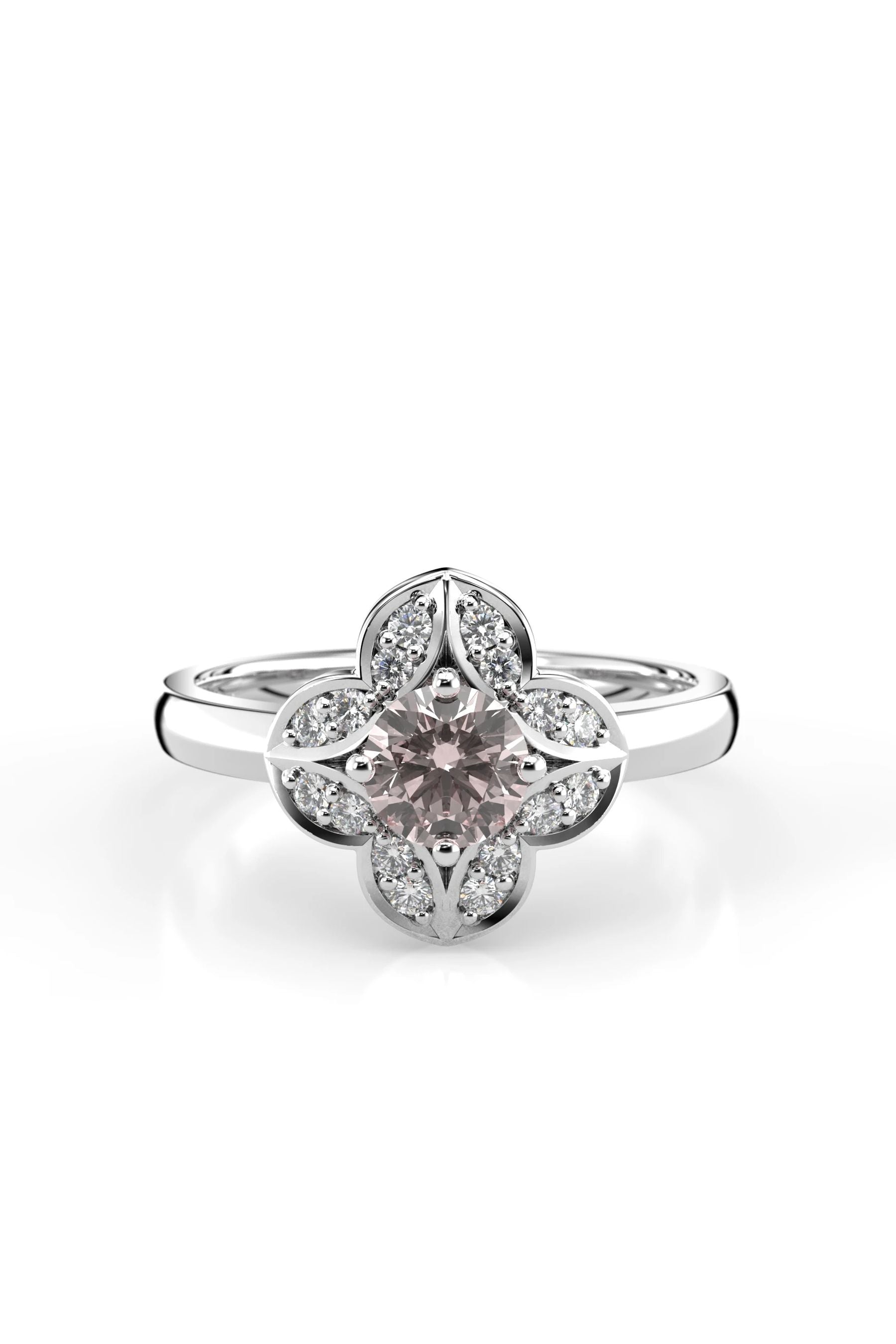 Festive Magnolia Morganiitti 16x0,01ct 15,5