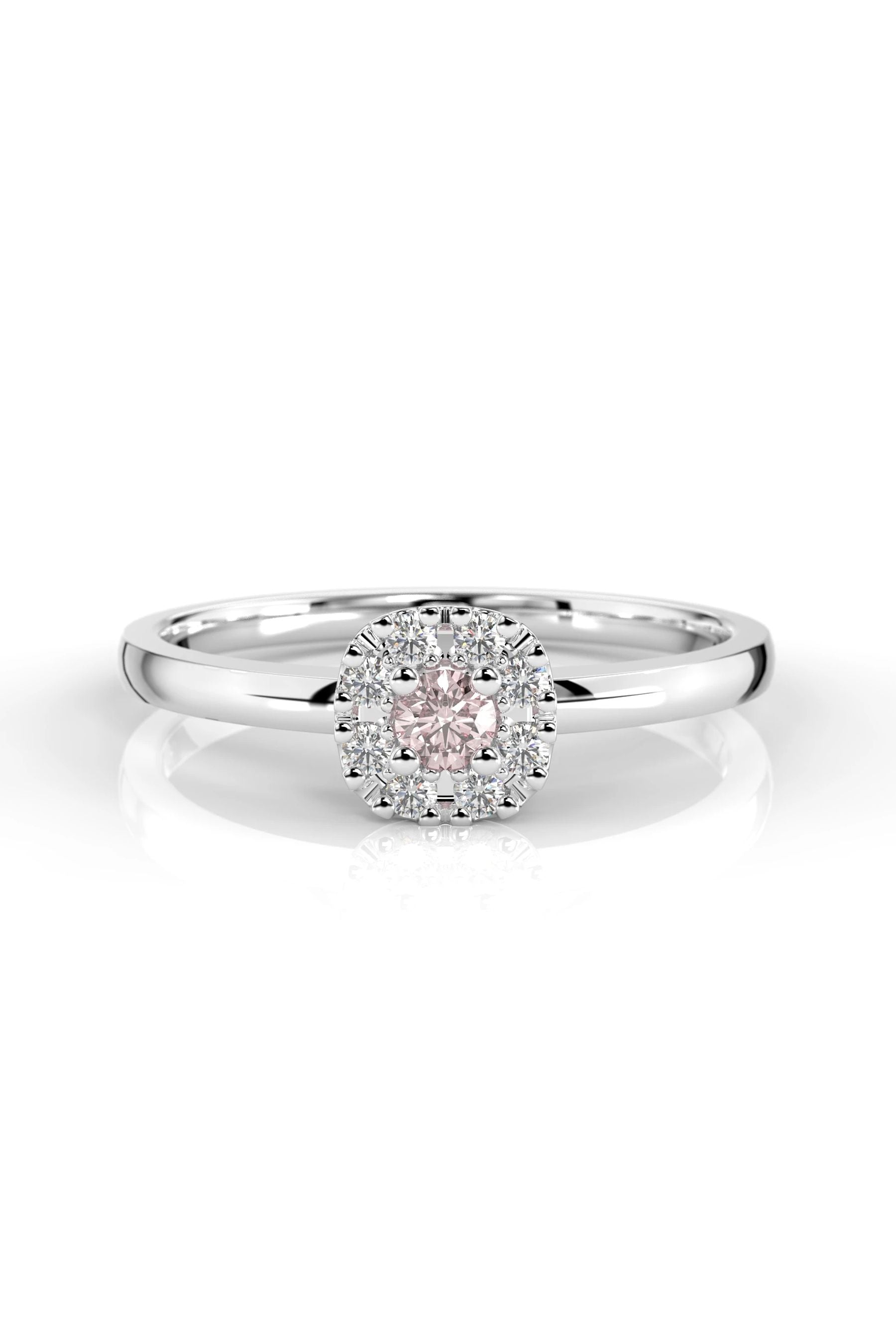 Festive Jasmin Halo Morganiitti + 8x0,01ct 15,5