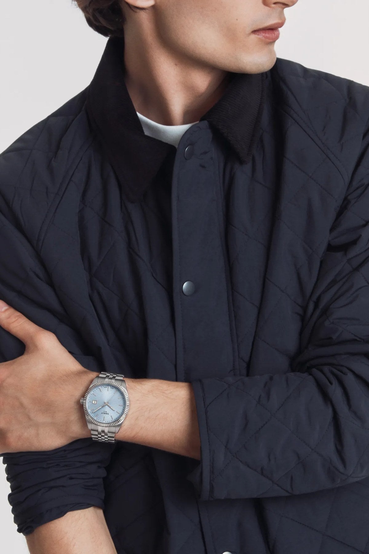 Tissot Ballade 40 mm jäänsininen rannekello – ranteessa
