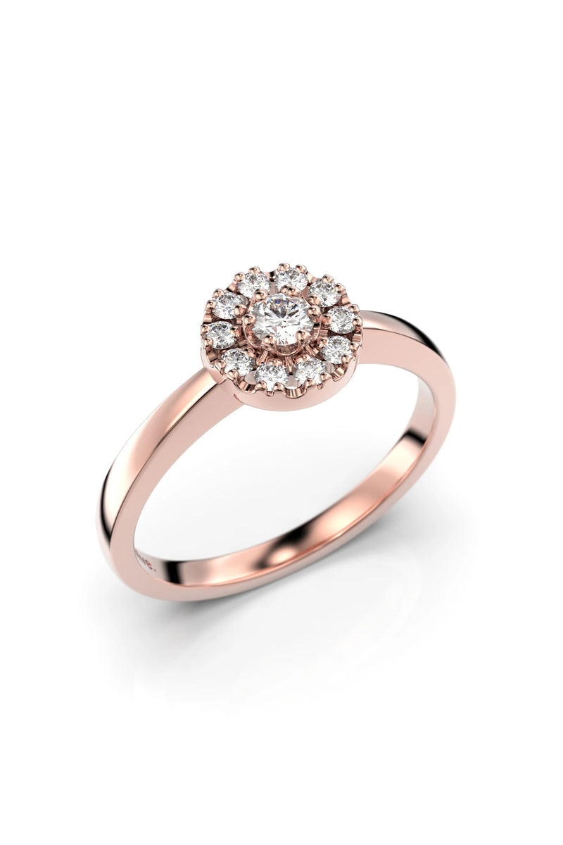 Festive Olivia Halo Pyöreä 0,07ct + 10x0,01ct 563-017-PK tuotekuva