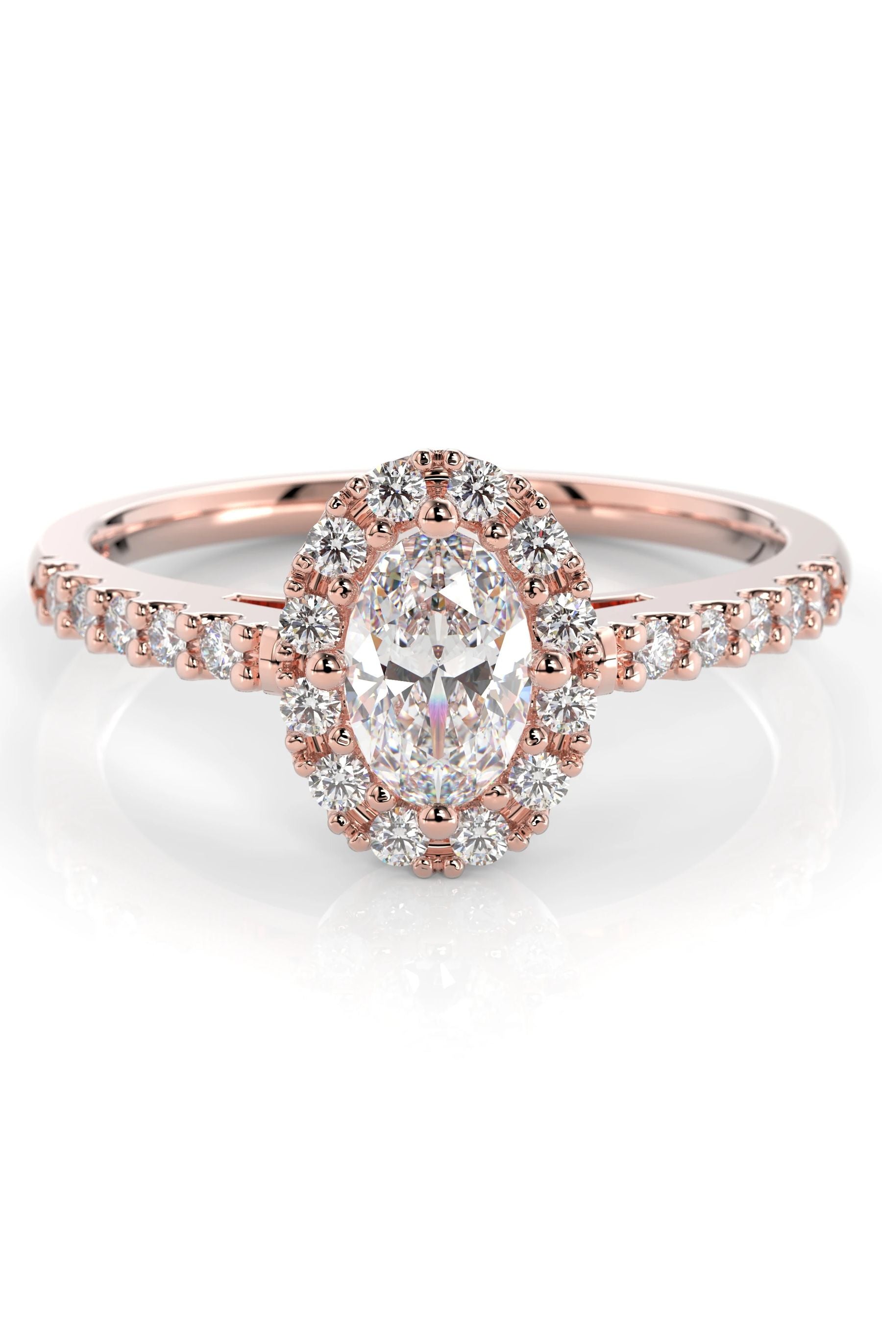 Festive Evelyn Halo 0,50ct + 22x0,01ct 15,5