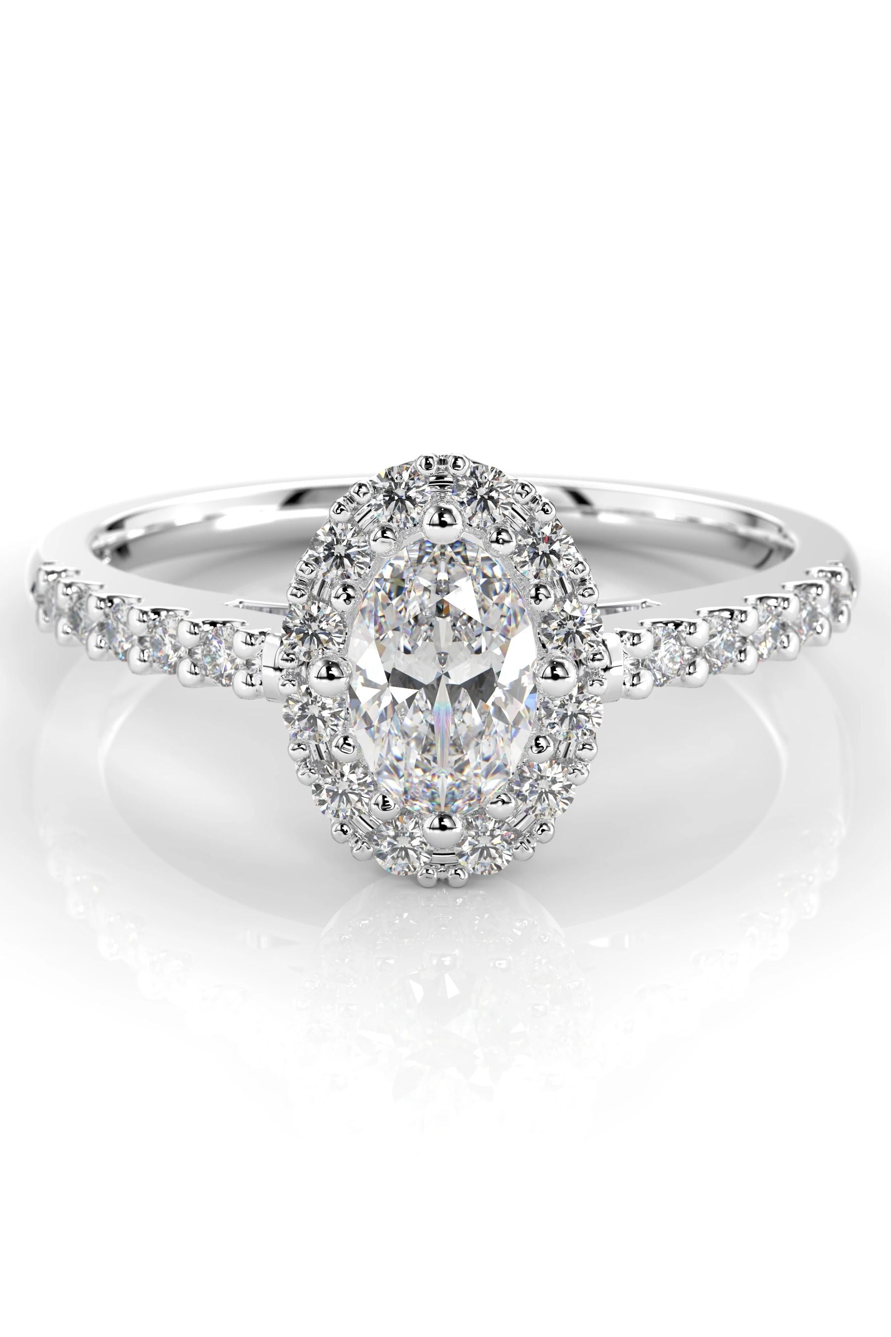 Festive Evelyn Halo 0,50ct + 22x0,01ct 15,5