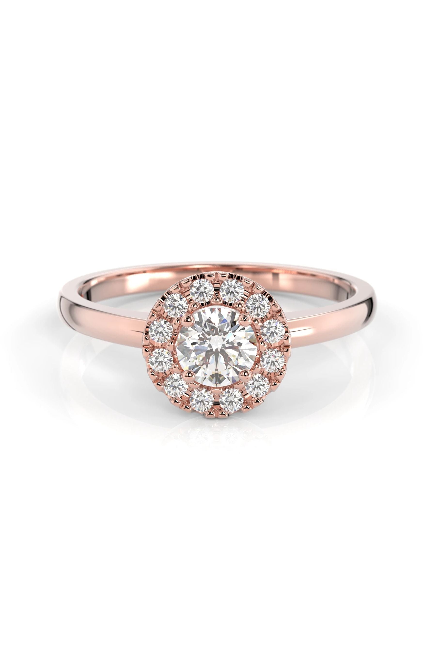 Festive Isabella Halo 0,30ct + 12x0,01ct 15,5