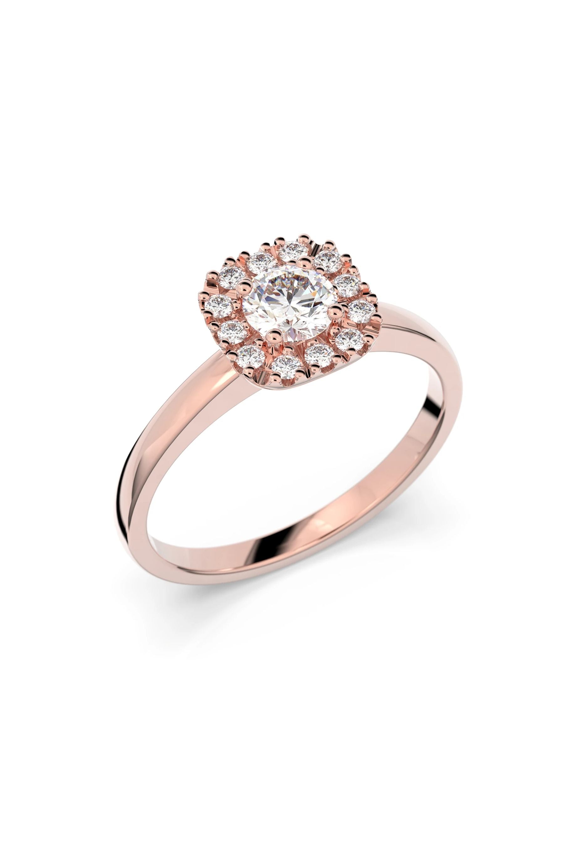 Festive Josefiina Halo 0,30ct + 12x0,01ct 15,5