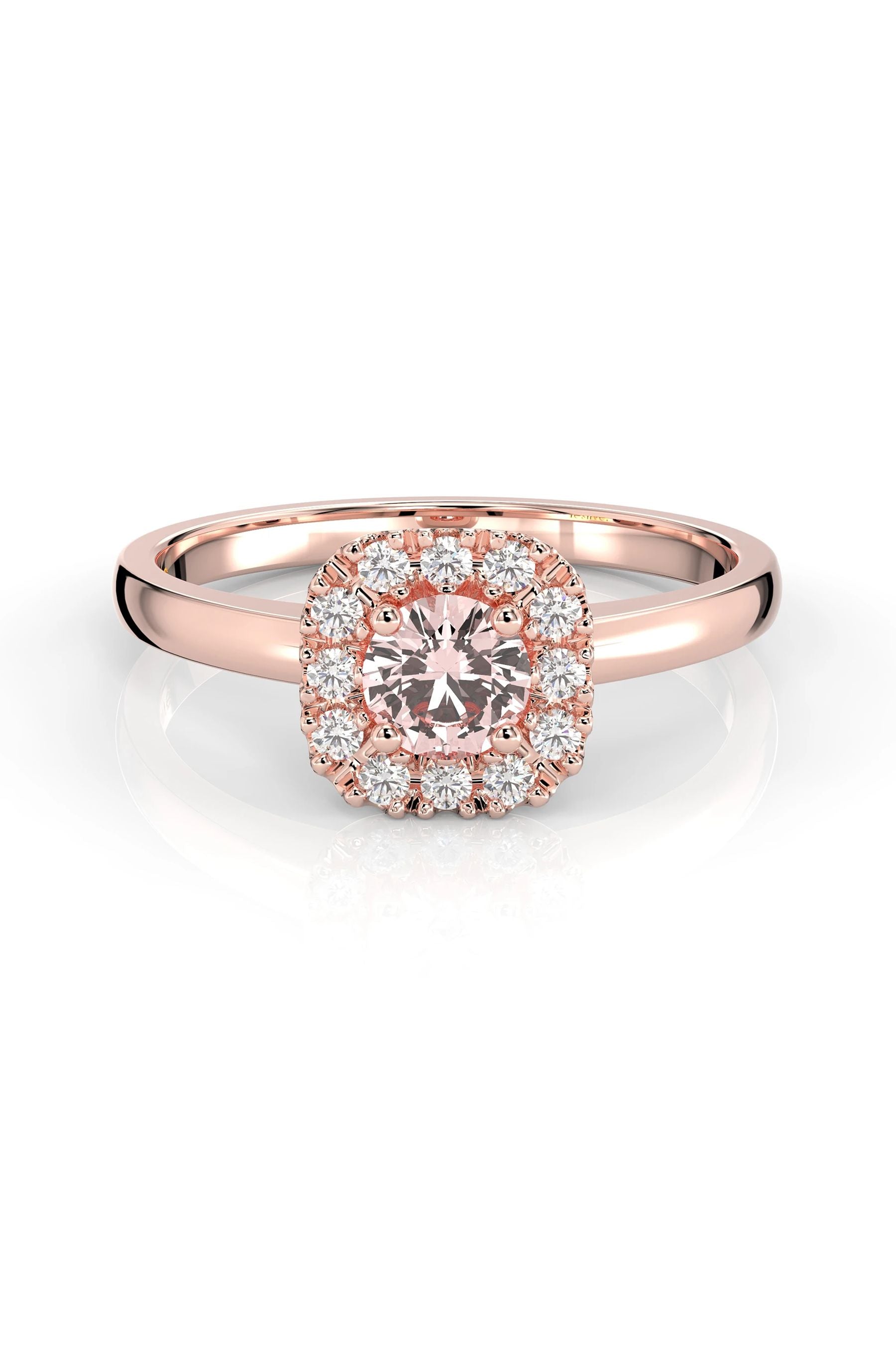 Festive Josefiina Halo Morganiitti + 12x0,01ct 15,5