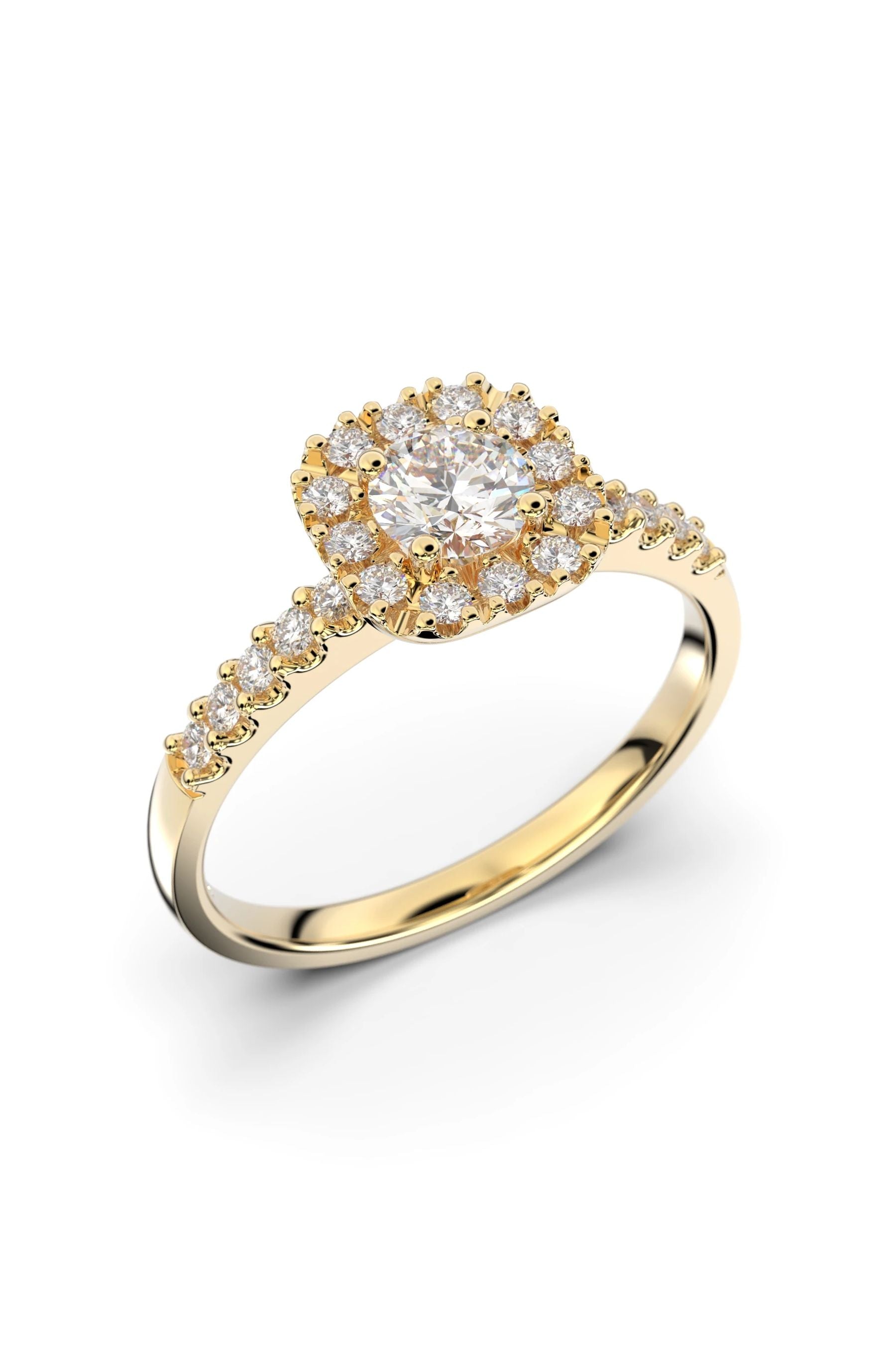 Festive Josefiina Halo 0,30ct + 22x0,01ct 15,5