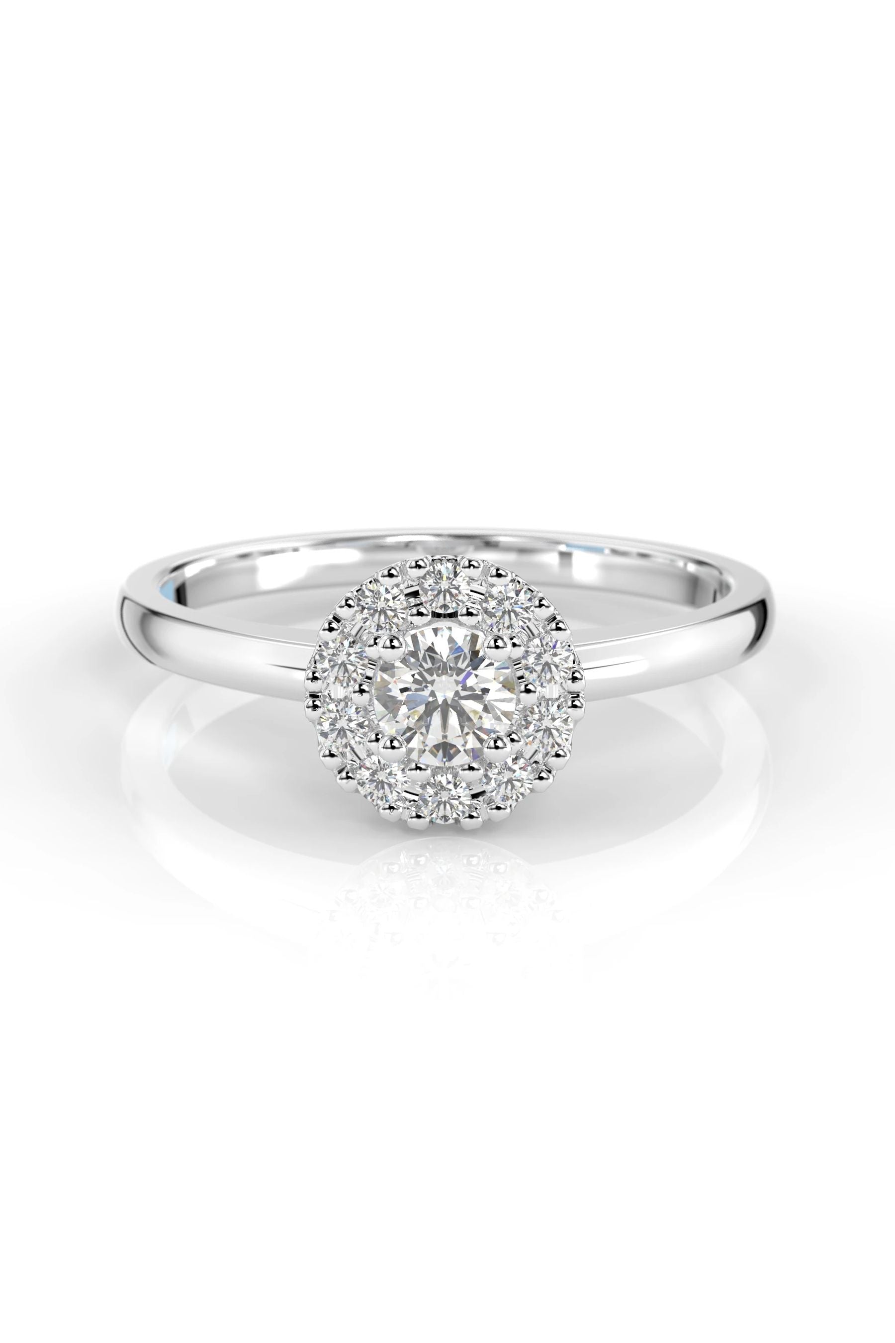 Festive Annabella Halo 0,18ct + 10x0,01ct 15,5