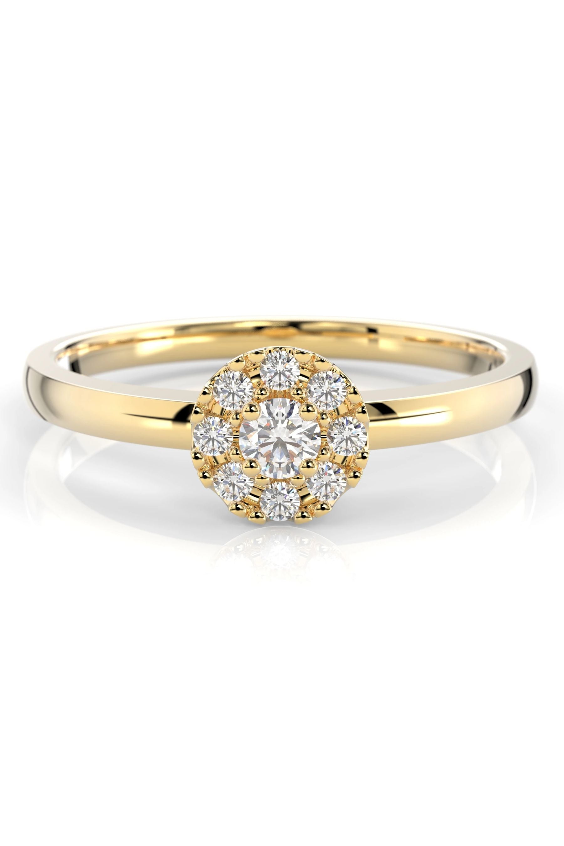 Festive Bella Halo 0,07ct + 8x0,01ct 15,5