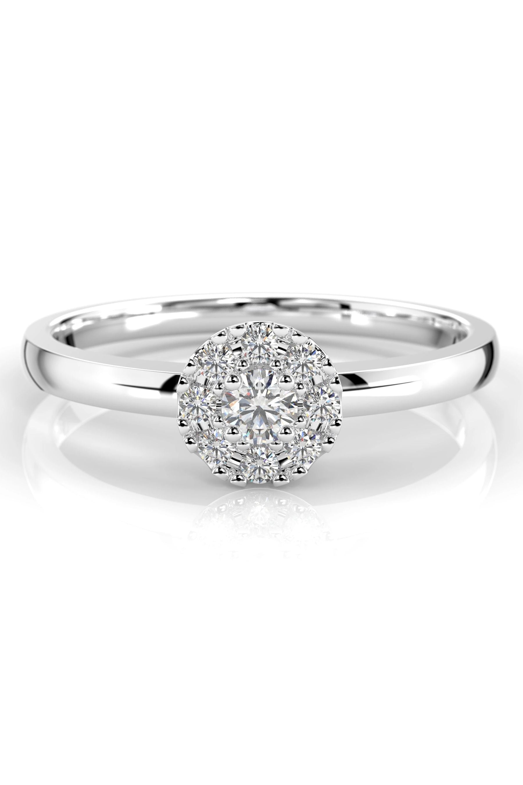 Festive Bella Halo 0,07ct + 8x0,01ct 15,5