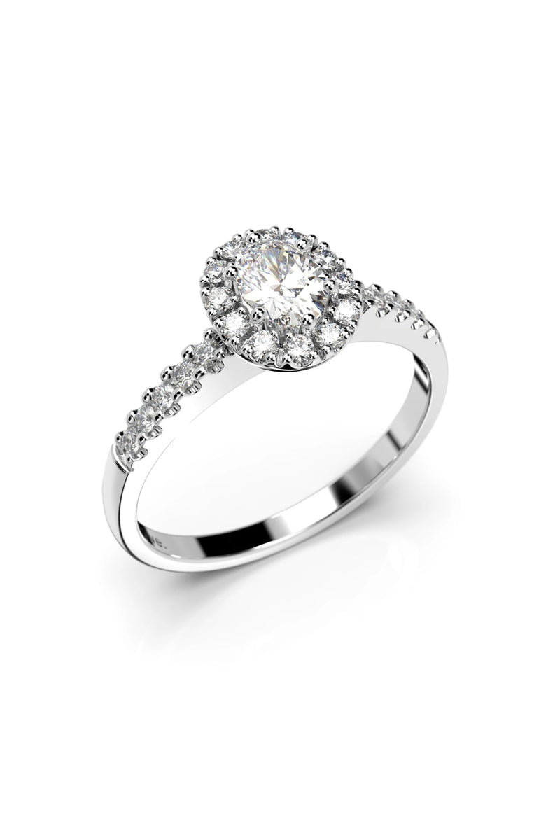 Festive Veronica Halo Sivukivillä 0,30ct + 22x0,01ct 643-052-VK tuotekuva
