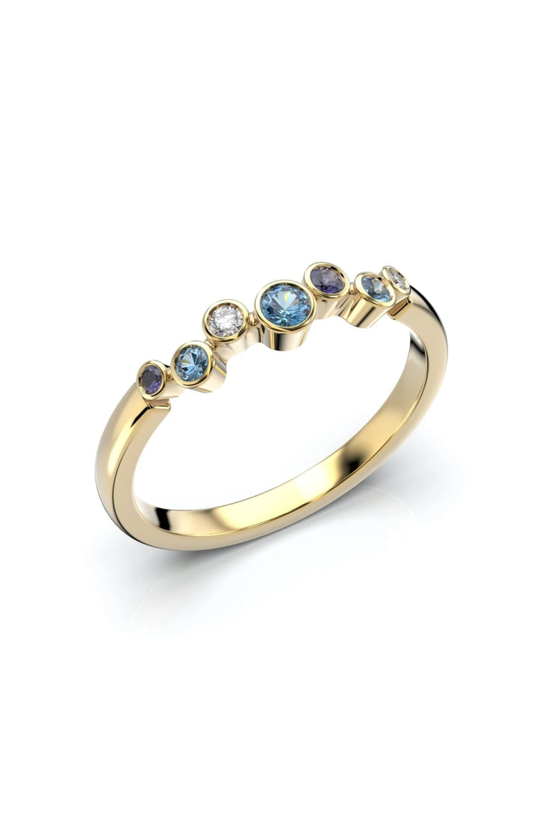 Festive Drop Blue 0,02ct + 0,01ct + Topaasi + Sinisafiiri 644-015B-KK tuotekuva