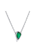 Efva Attling Sparkle Of Life Single Necklace - Green hopeinen kaulakoru