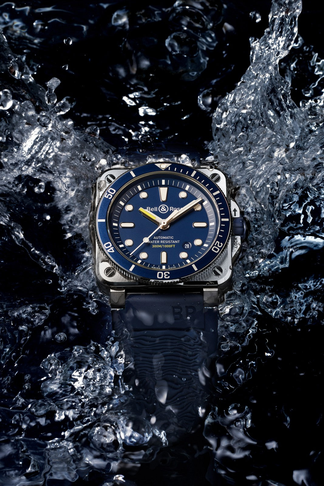 Bell & Ross BR 03-92 Diver Blue rannekello Default Title