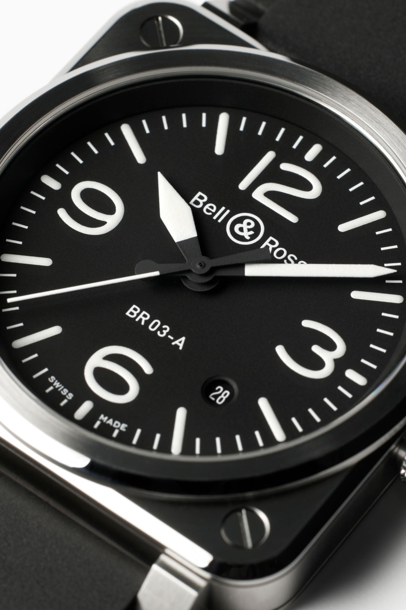 Bell & Ross BR 03-A Black Steel rannekello