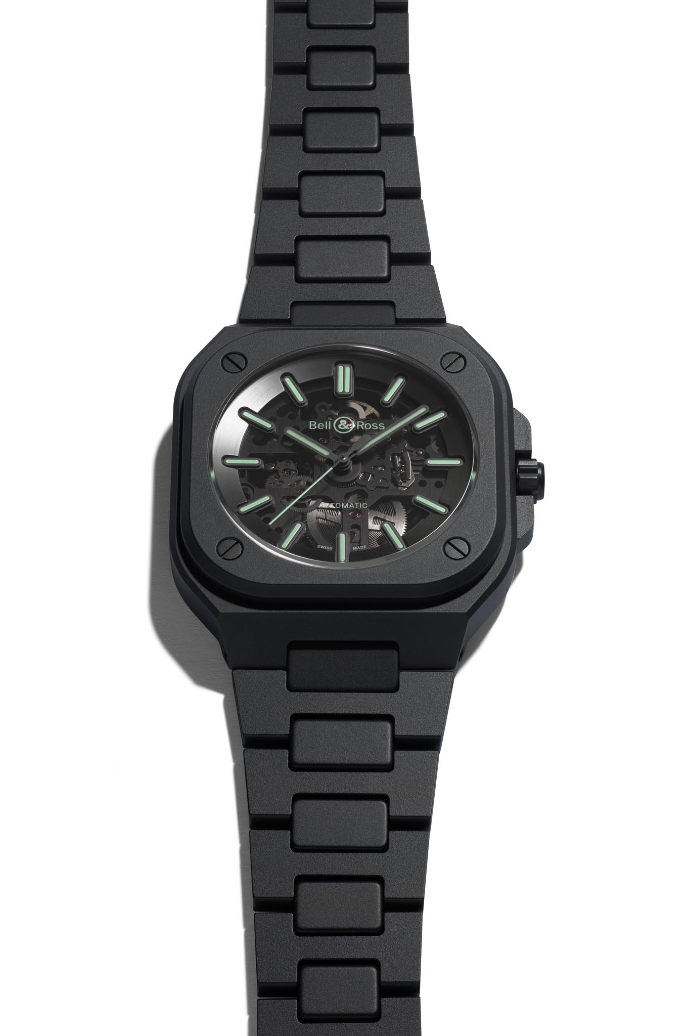 Bell & Ross BR 05 Skeleton Black Lum Ceramic rannekello