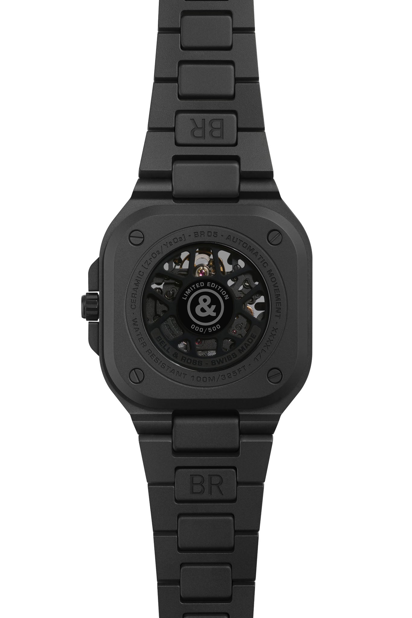 Bell & Ross BR 05 Skeleton Black Lum Ceramic rannekello