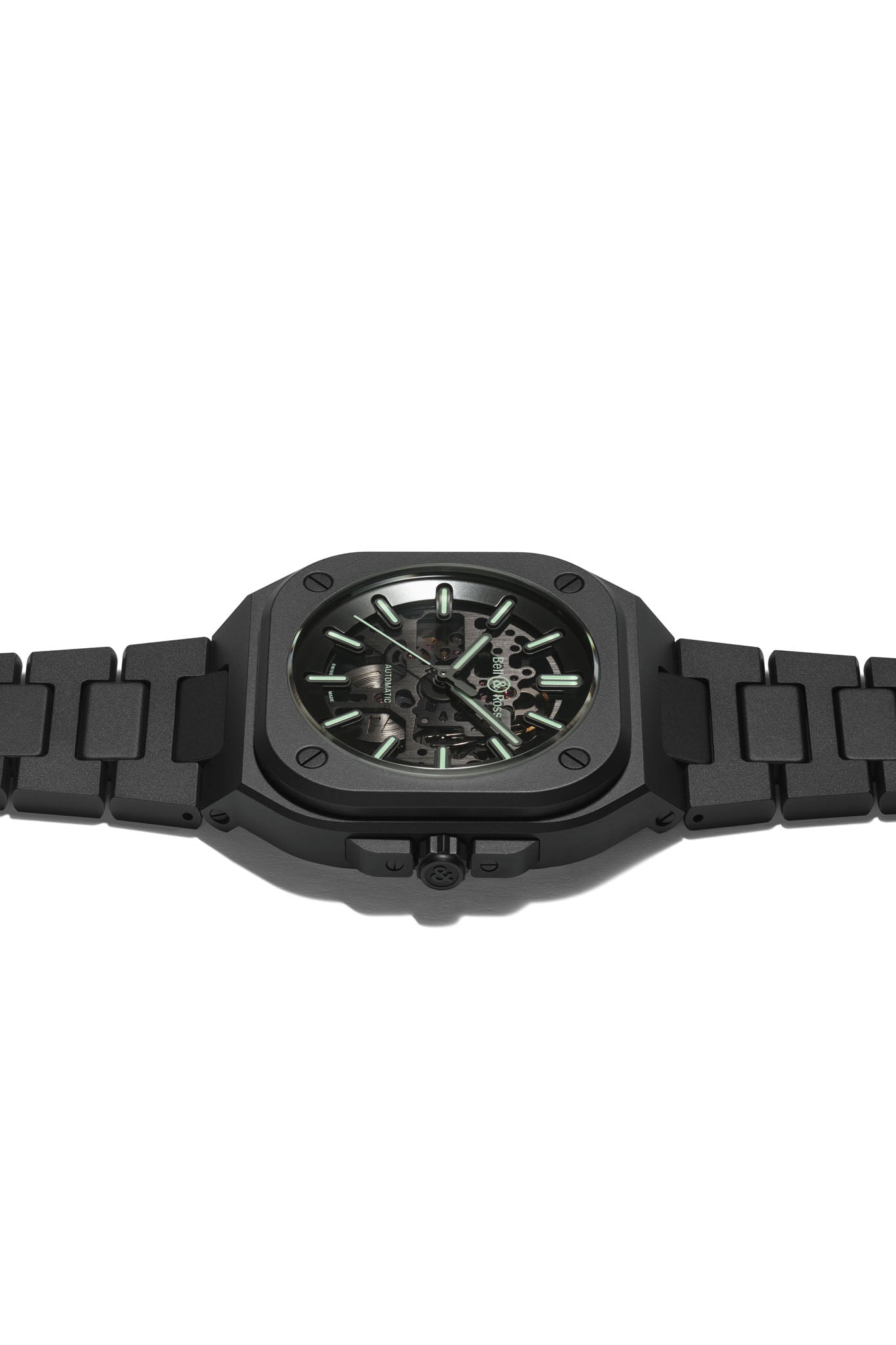 Bell & Ross BR 05 Skeleton Black Lum Ceramic rannekello