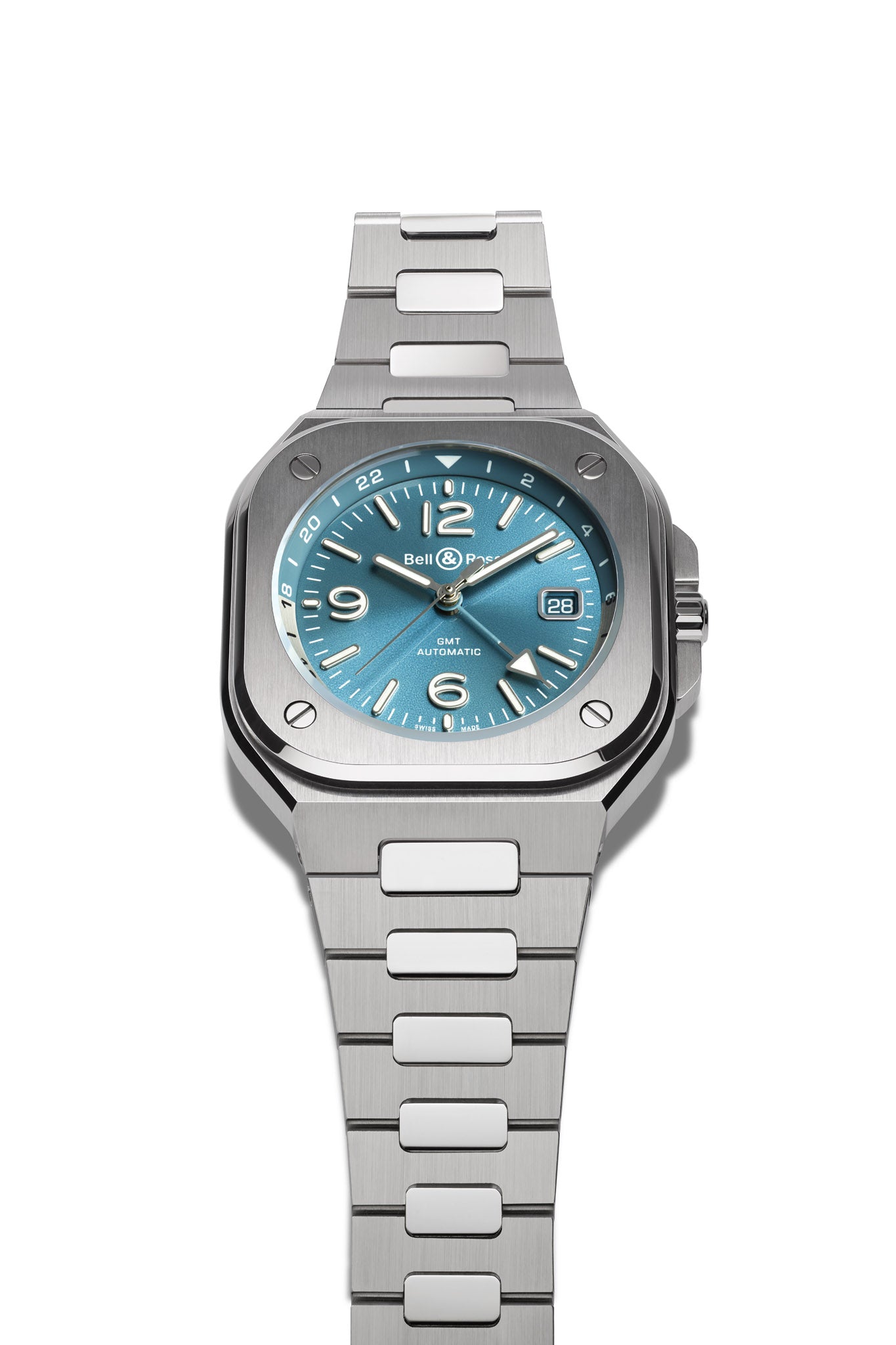 Bell & Ross BR 05 GMT Sky Blue rannekello