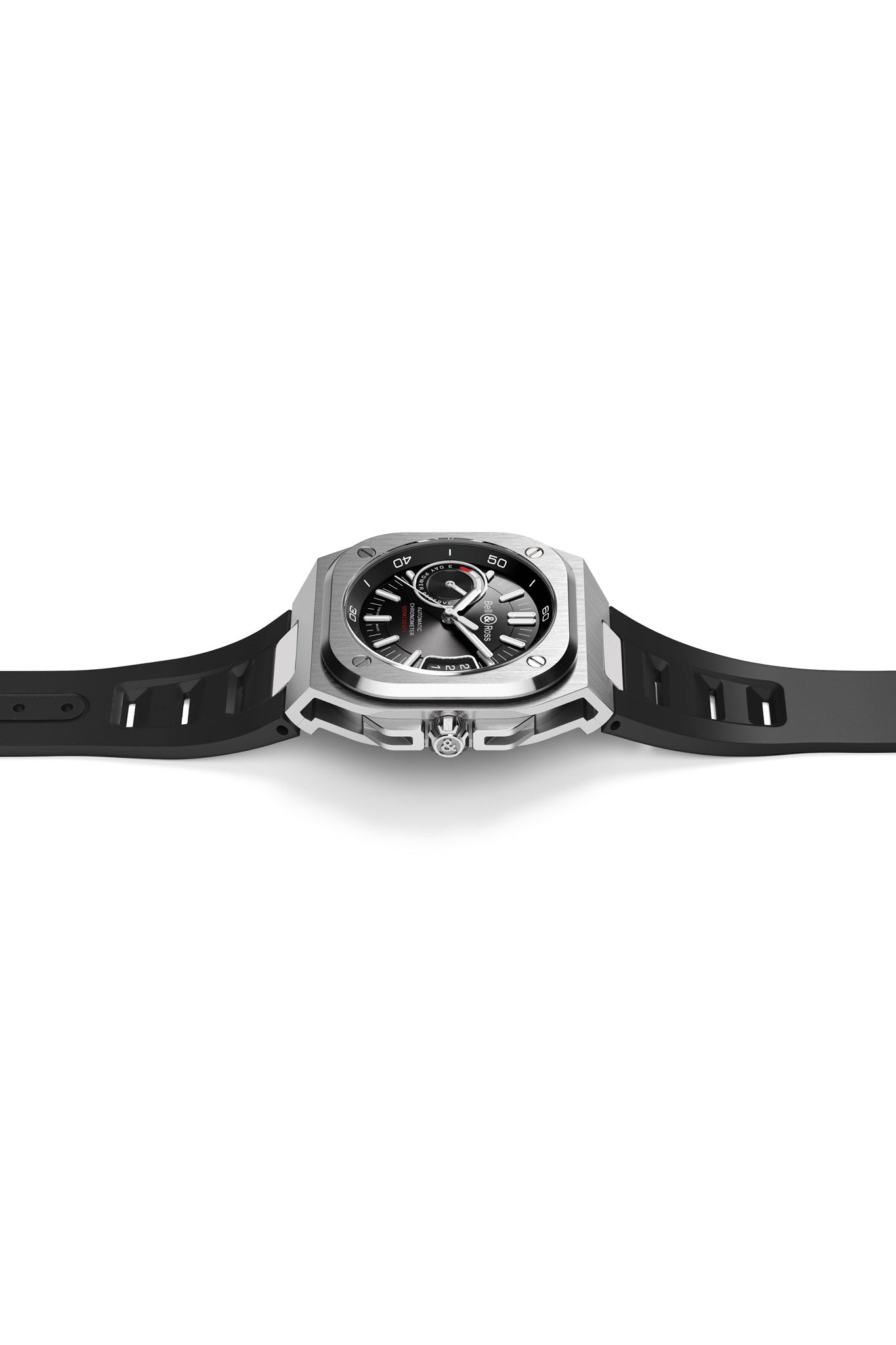 Bell & Ross BR-X5 Black rubber rannekello Default Title