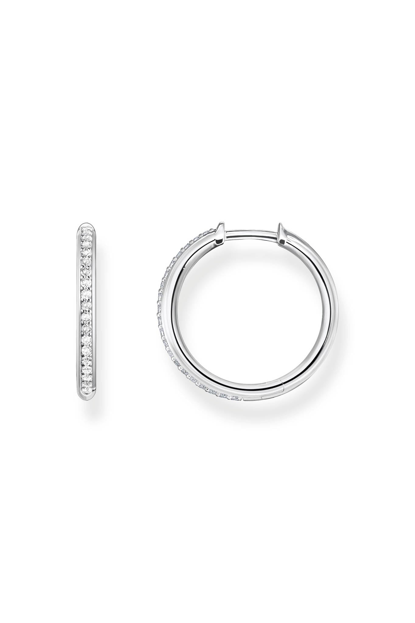 Thomas Sabo Pave Hoops Silver korvakorut Default Title