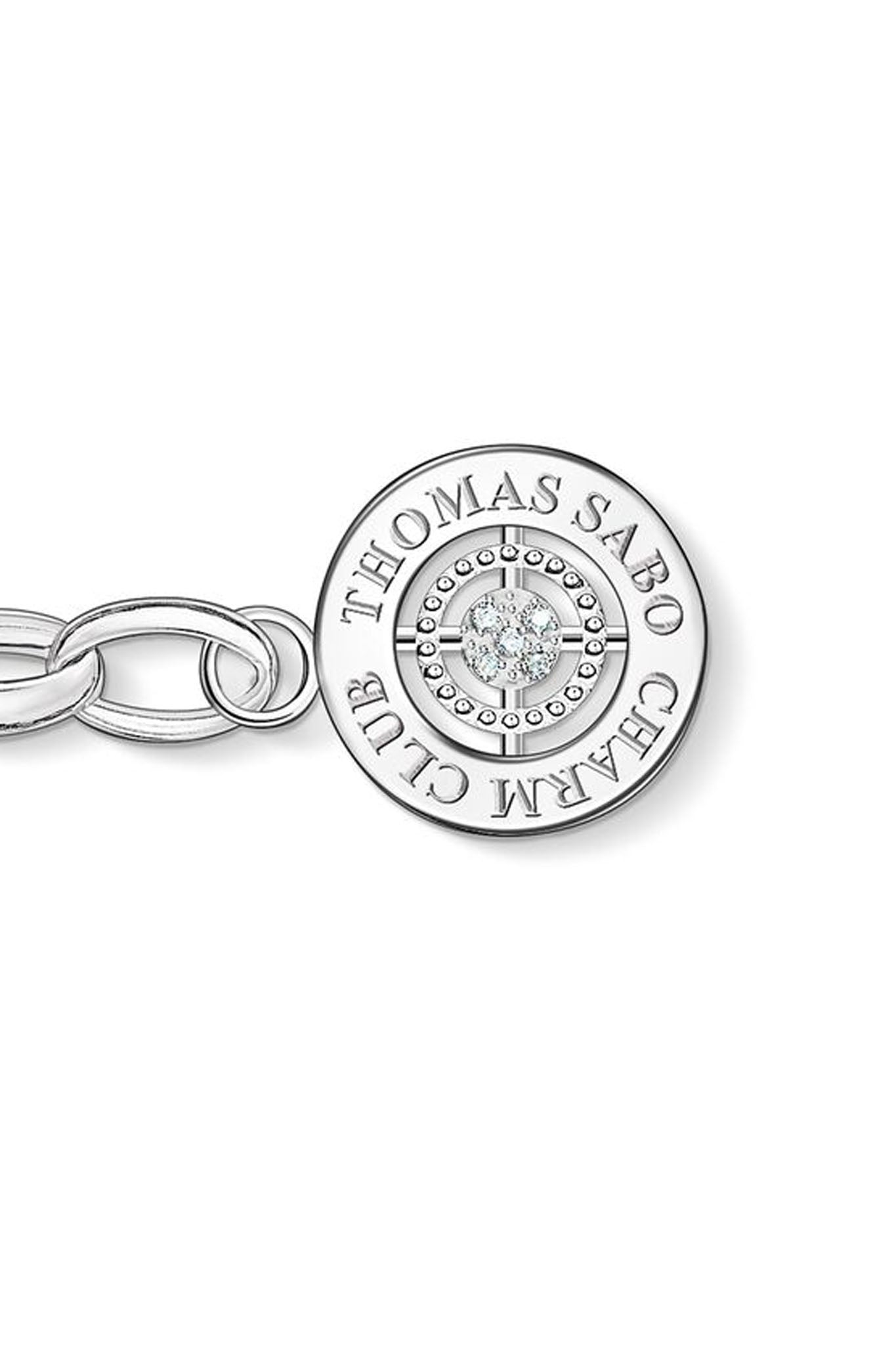 Thomas Sabo Charm Bracelet Diamond hopeinen rannekoru