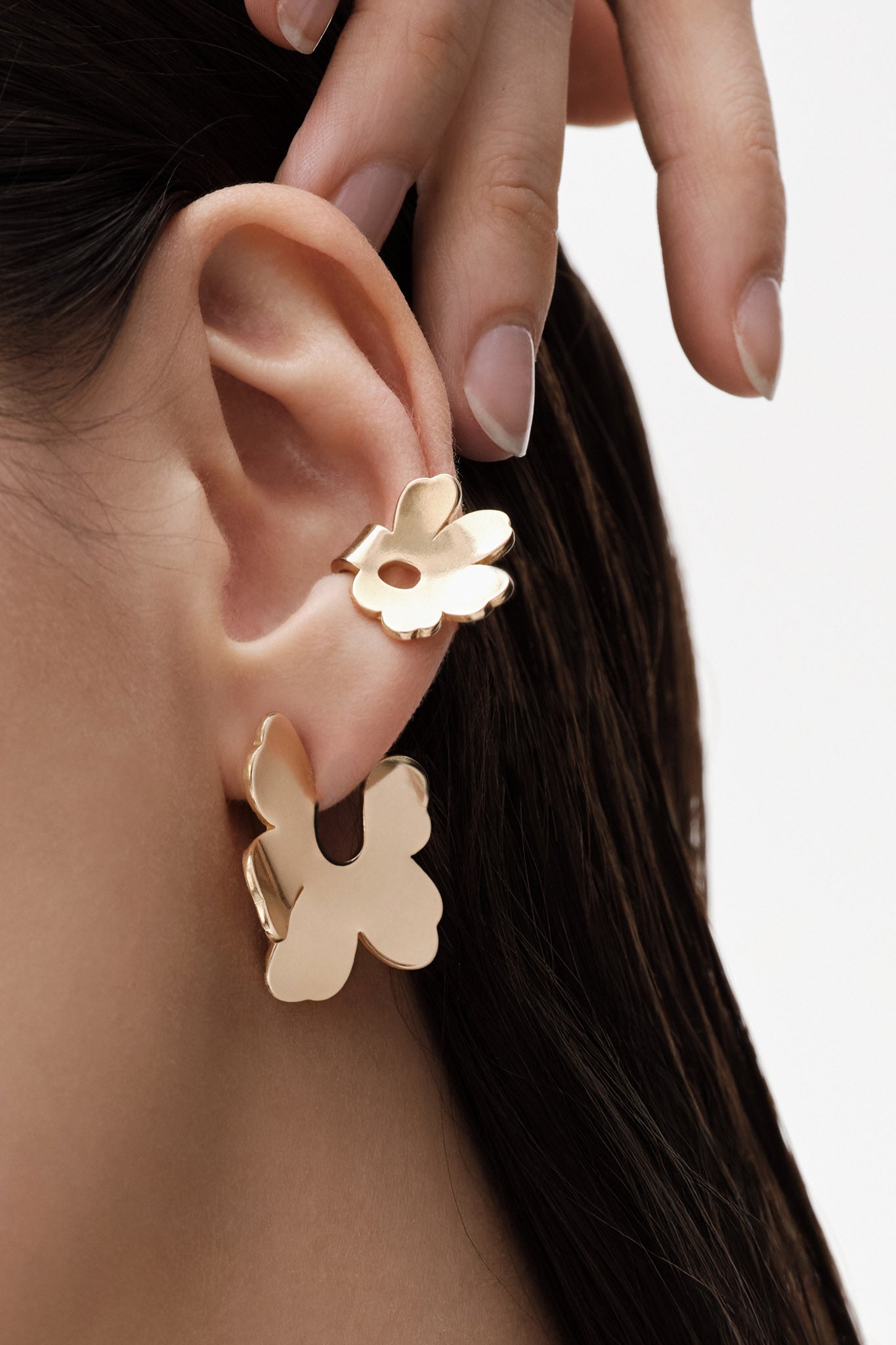 Kalevala x Marimekko Unikko earcuff korvakoru (1kpl), pronssi