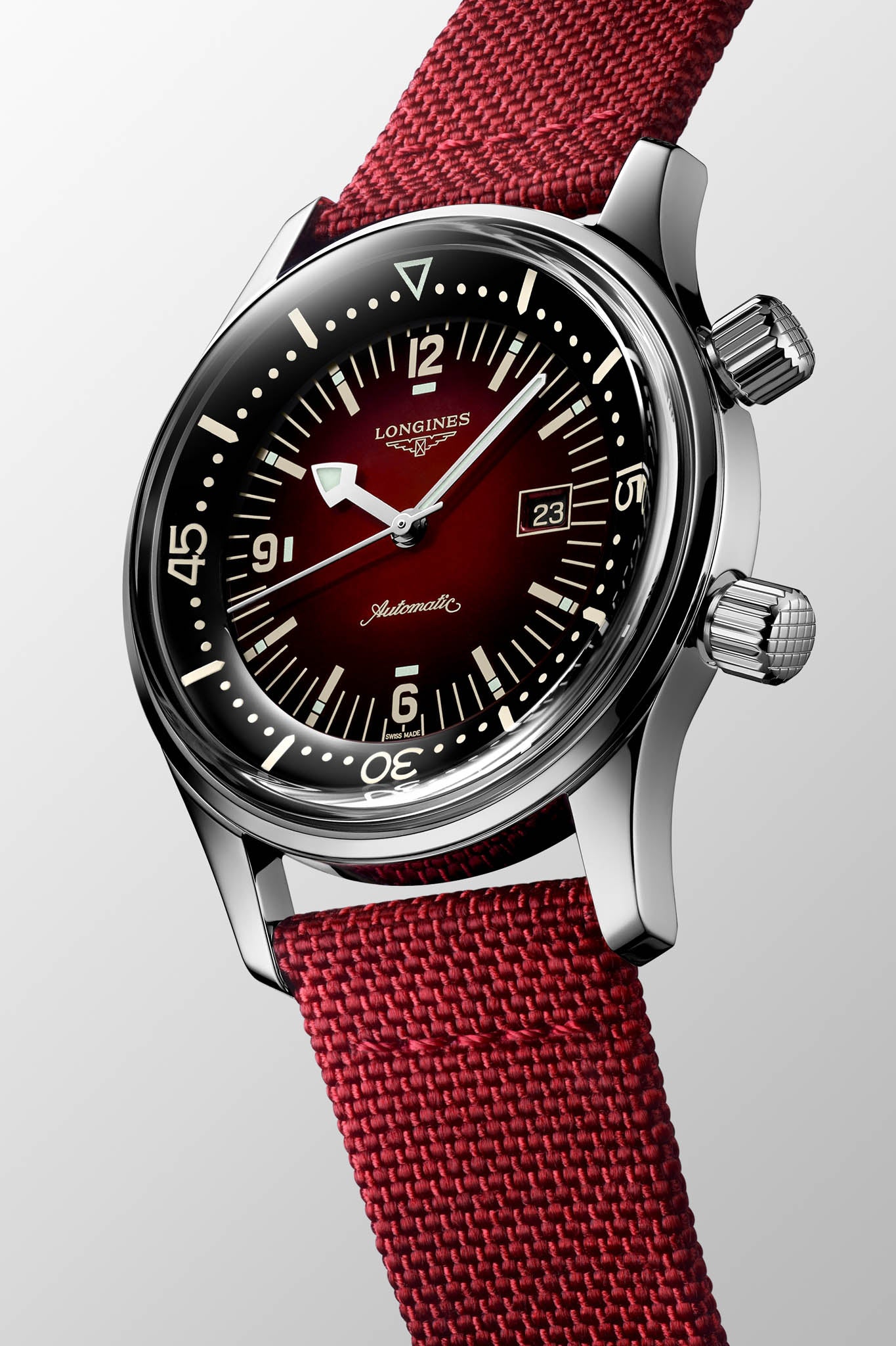 Longines Legend Diver 36 red rannekello Default Title