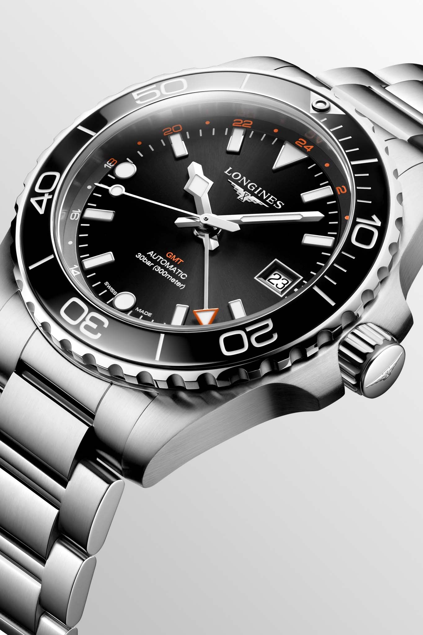 Longines Hydroconquest GMT rannekello