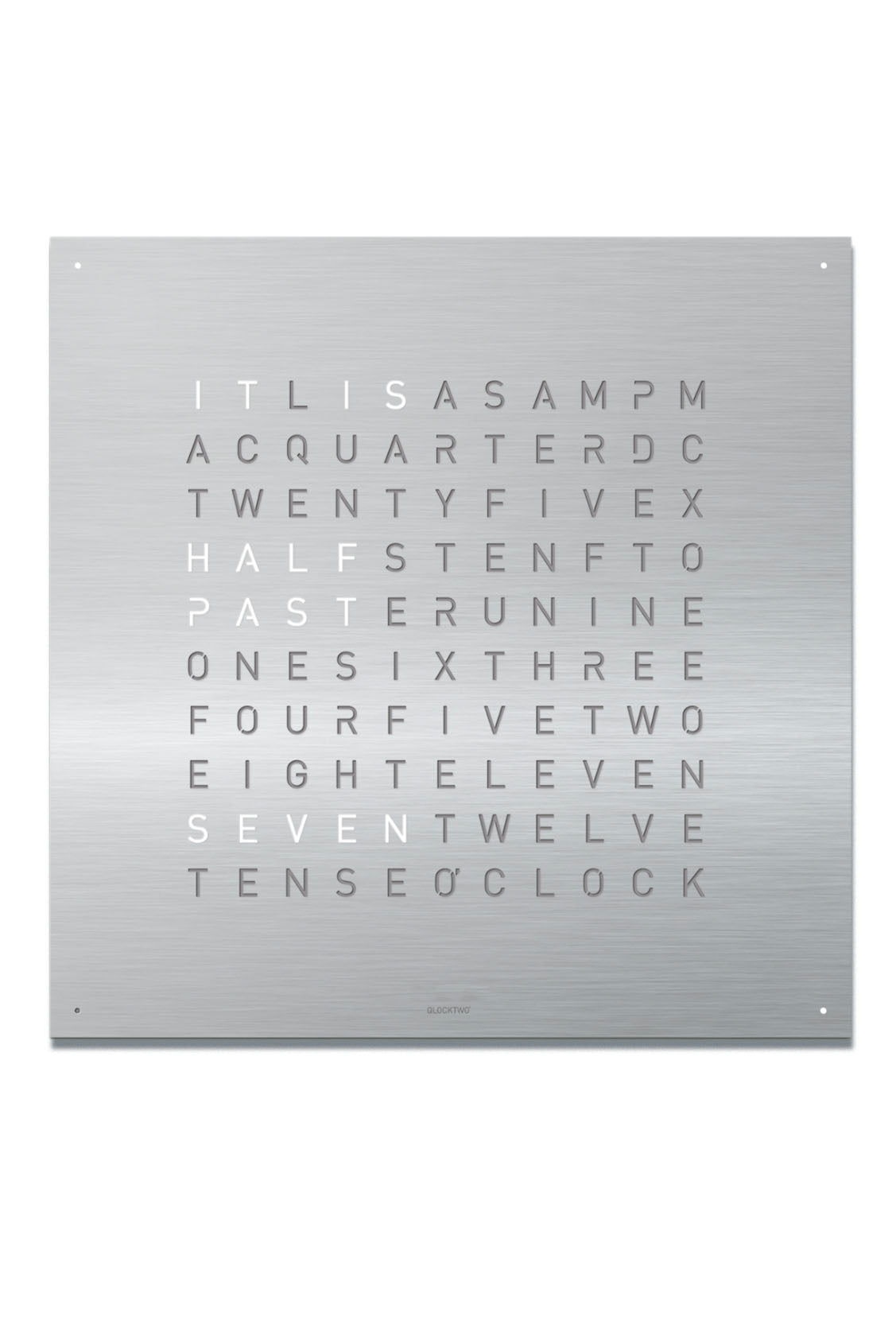 Qlocktwo Classic Steel Stainless kello Default Title