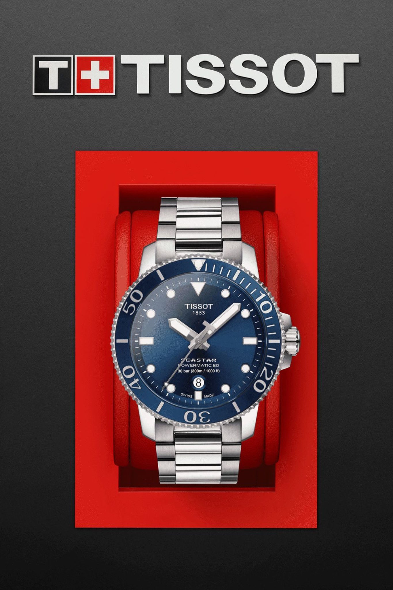 Tissot Seastar 1000 Powermatic 80 miesten rannekello Default Title