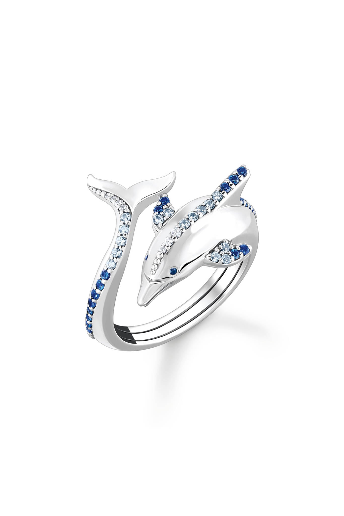 Thomas Sabo Dolphin Ring Blue sormus 54