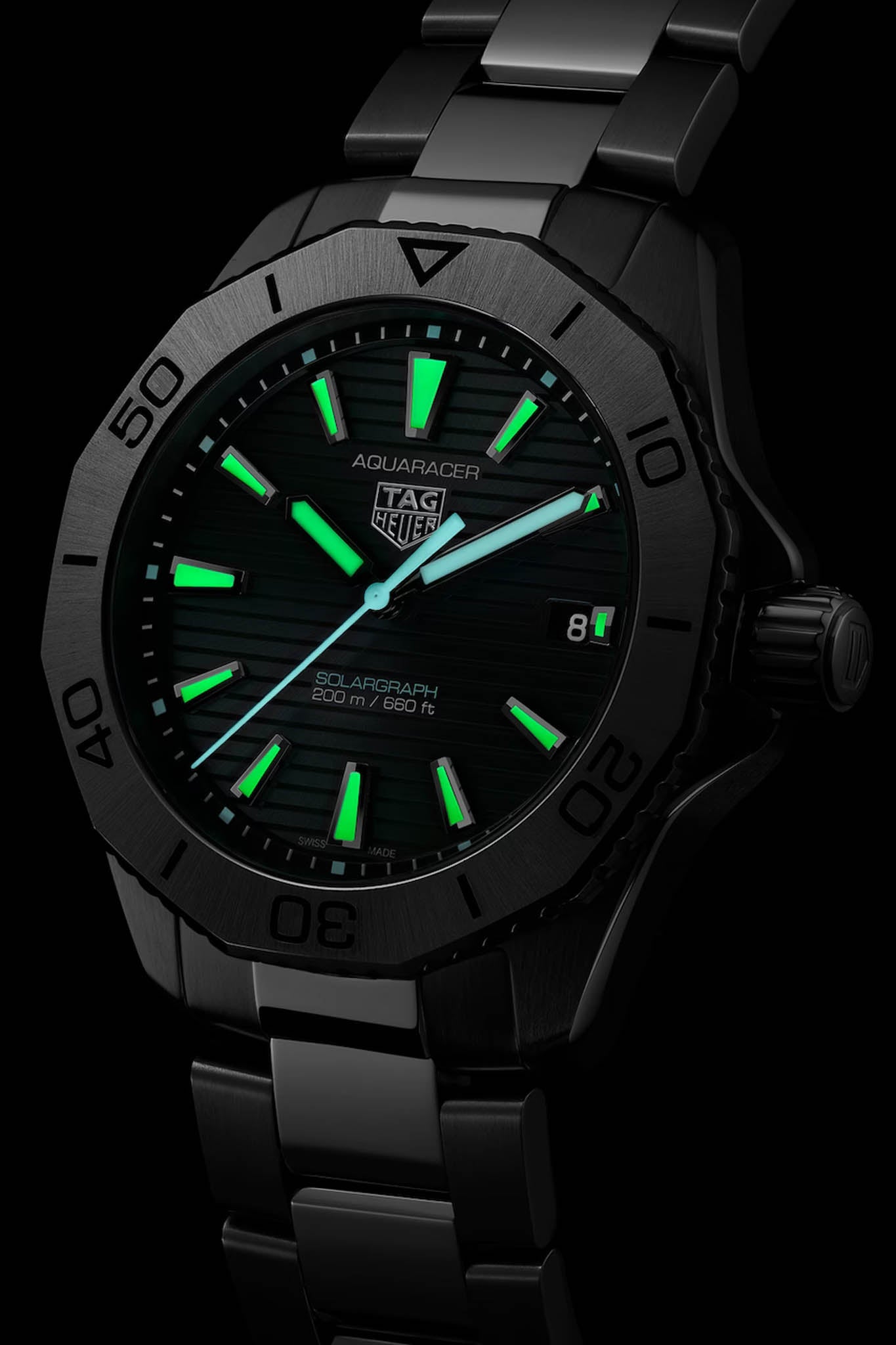 TAG Heuer Aquaracer Professional 200 Solargraph rannekello